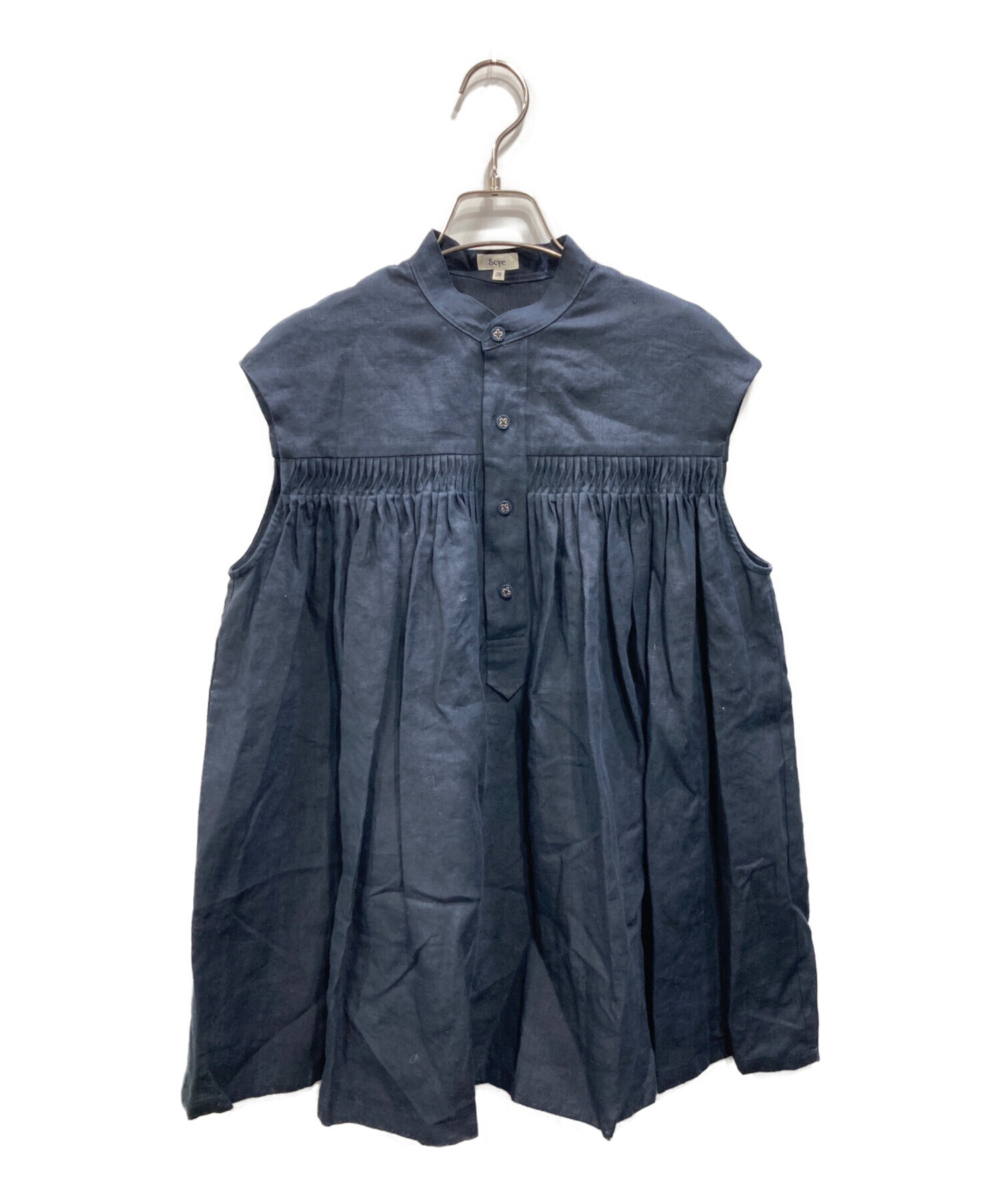 中古・古着通販】SCYE (サイ) リネン ピンタック スリーブレス バンド