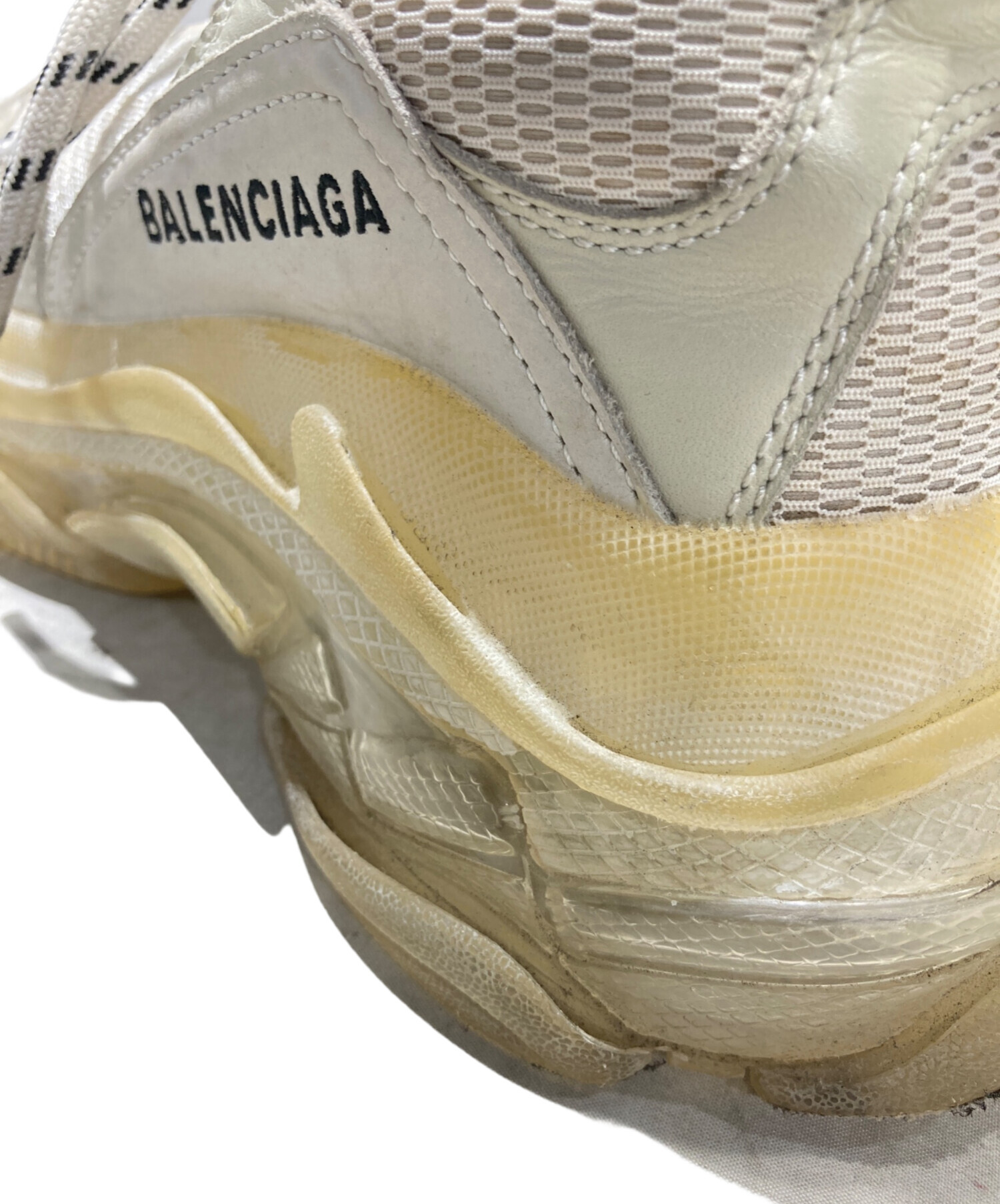 中古・古着通販】BALENCIAGA (バレンシアガ) Triple S ホワイト サイズ