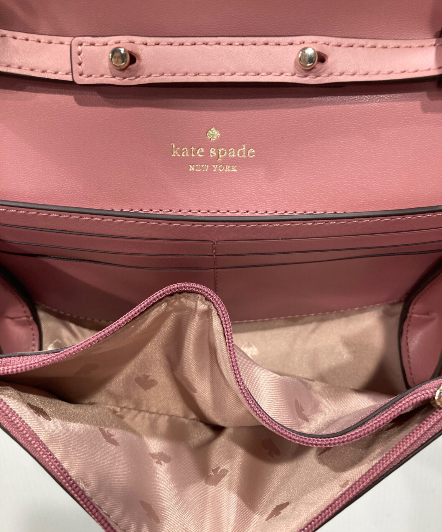 【新品未使用】03 新品未使用  ケイトスペード  スペードリンク  ピンク 中古・古着通販】Kate Spade (ケイトスペード) スペード リンク PVC