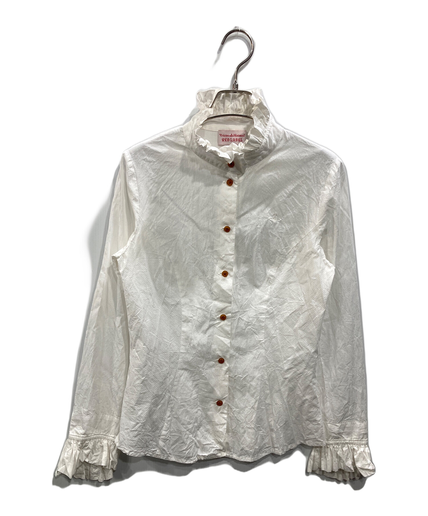 【値下】Vivienne Westwood RED LABELホワイト長袖シャツ 中古・古着通販】Vivienne Westwood RED LABEL (ヴィヴィアンウエスト