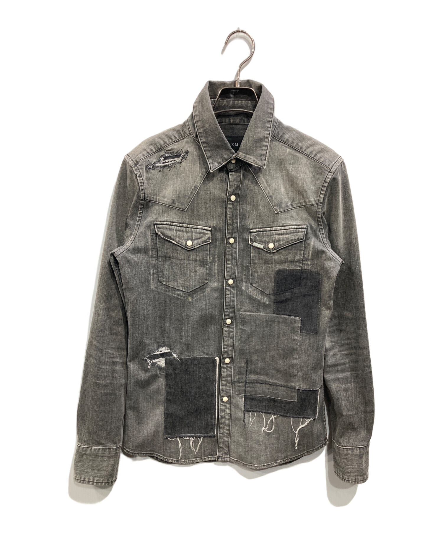 中古・古着通販】AKM (エーケーエム) STRETCH DENIM 7oz PATCHWORK 