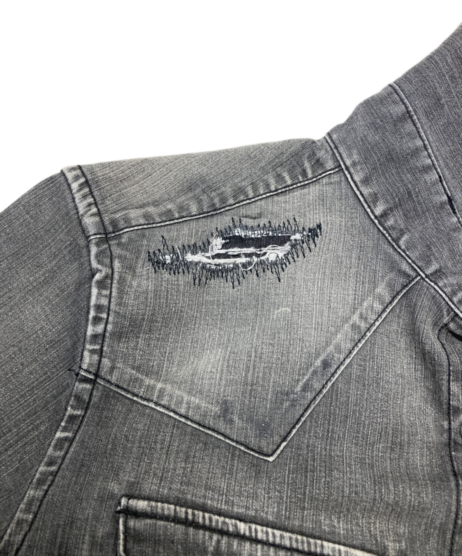 中古・古着通販】AKM (エーケーエム) STRETCH DENIM 7oz PATCHWORK