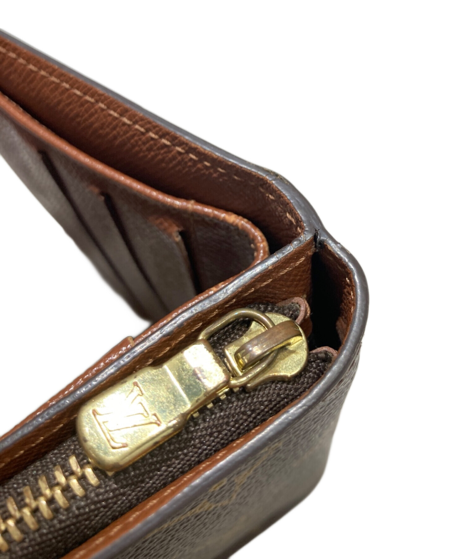 中古・古着通販】LOUIS VUITTON (ルイ ヴィトン) 2つ折り財布 ブラウン