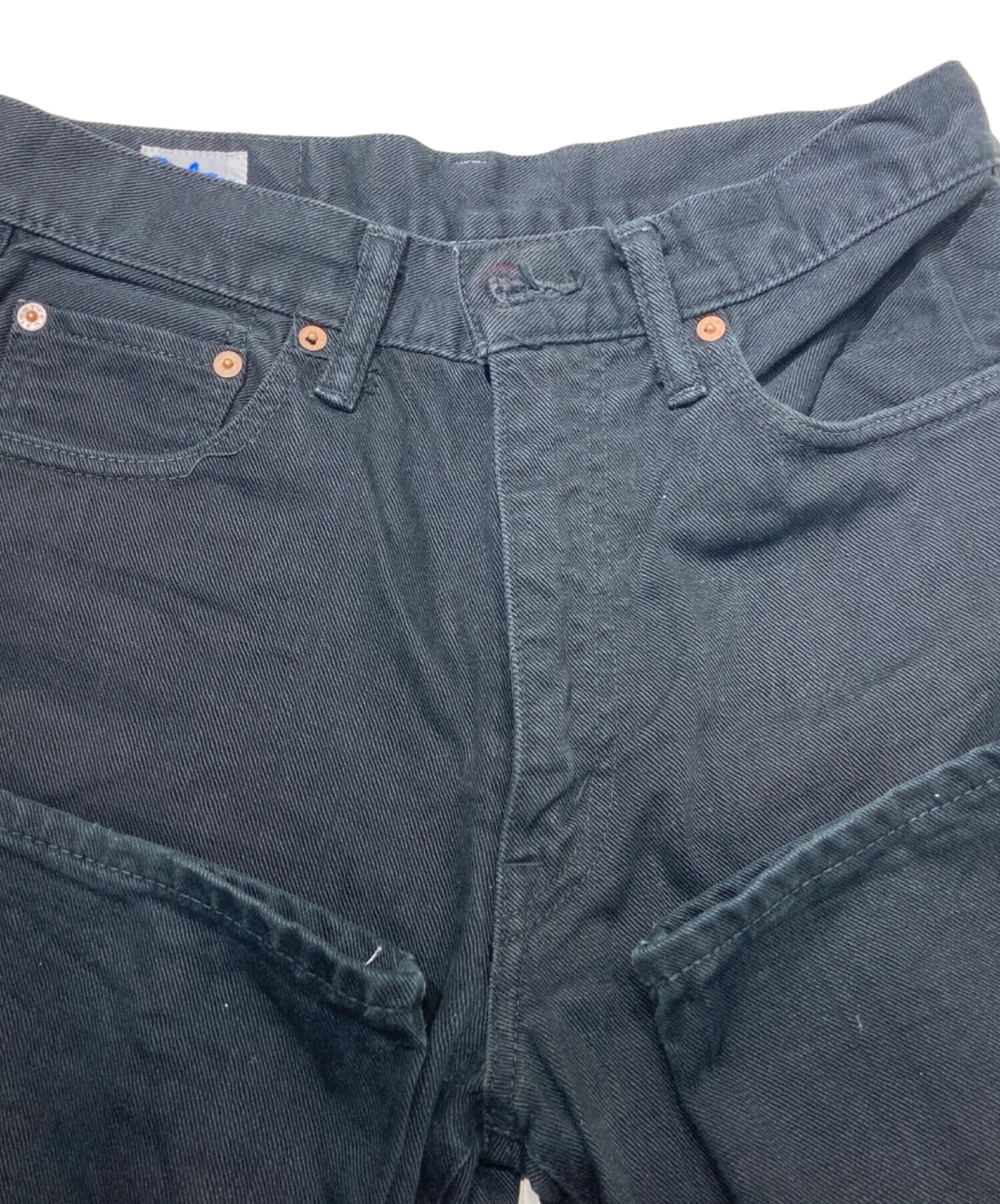 中古・古着通販】EIGHT G (エイトジー) デニムパンツ ブラック サイズ 