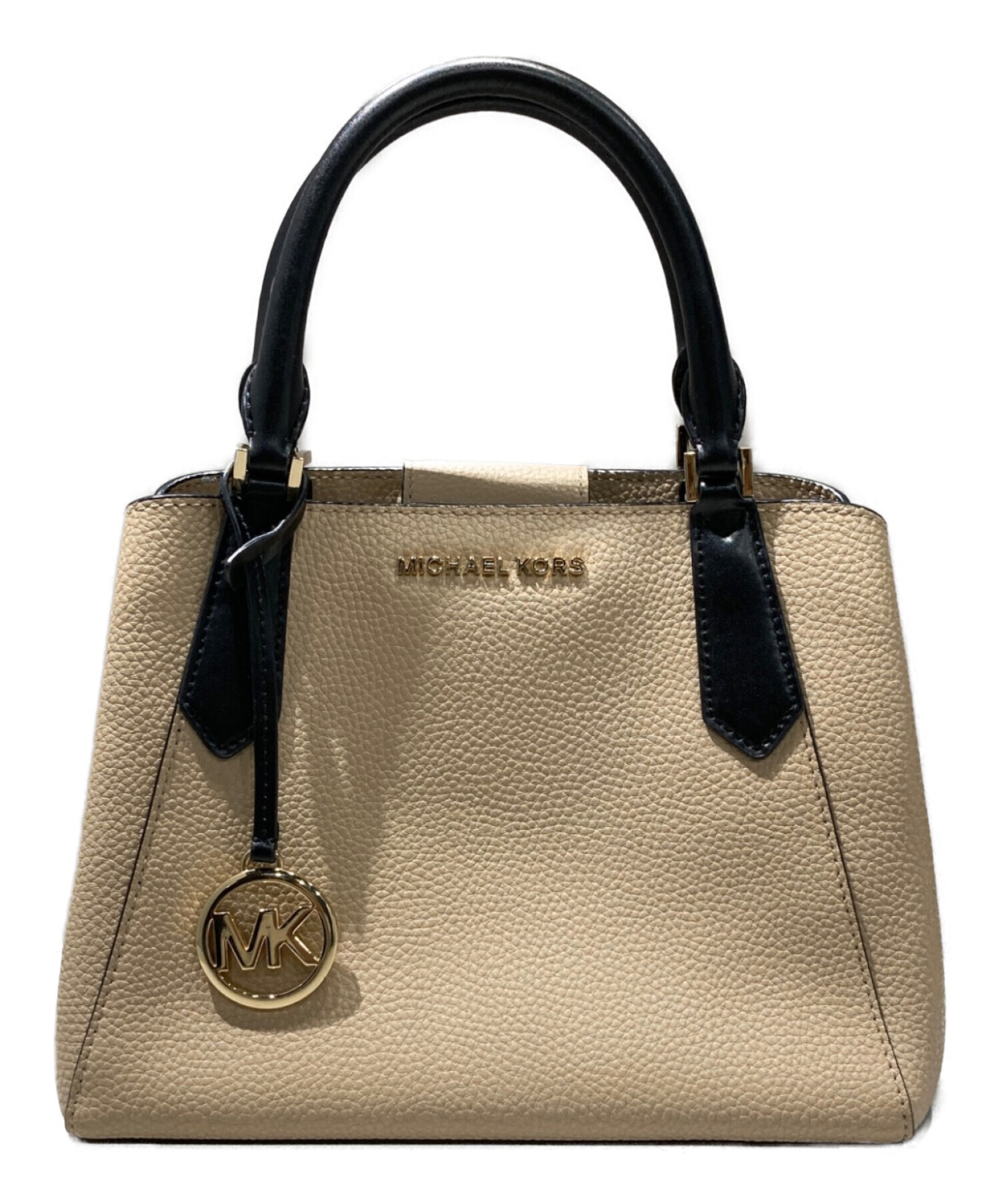 新品未使用　MICHAEL KORS ベージュ ハンドバッグ 中古・古着通販】MICHAEL KORS (マイケルコース) ハンドバッグ