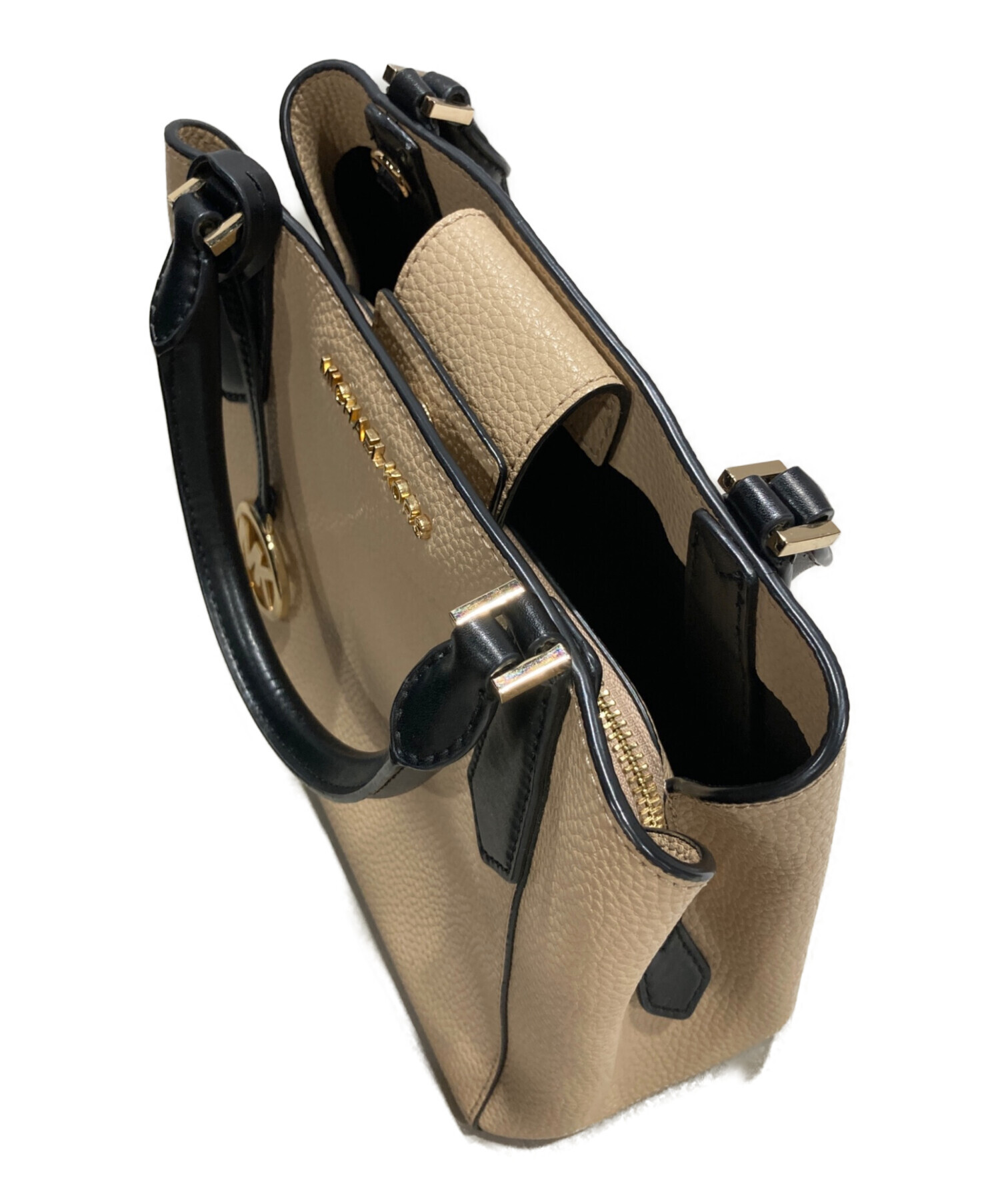 MICHAEL KORS ベージュ ハンドバッグ　新品未使用 中古・古着通販】MICHAEL KORS (マイケルコース) ハンドバッグ