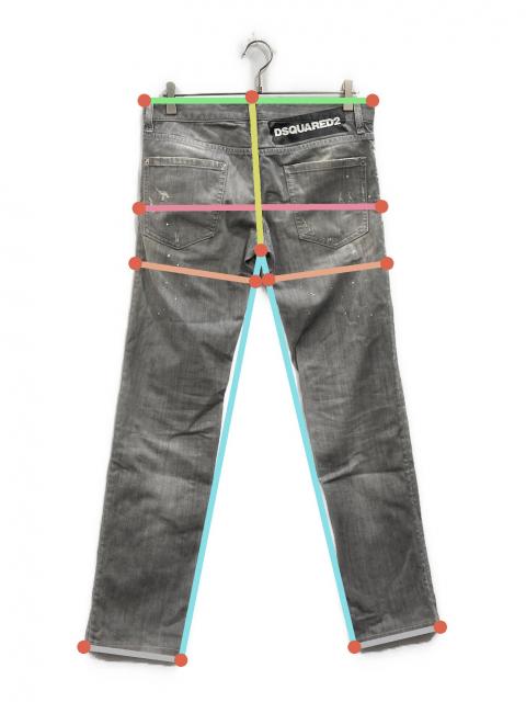 中古・古着通販】DSQUARED2 (ディースクエアード) デニムパンツ グレー