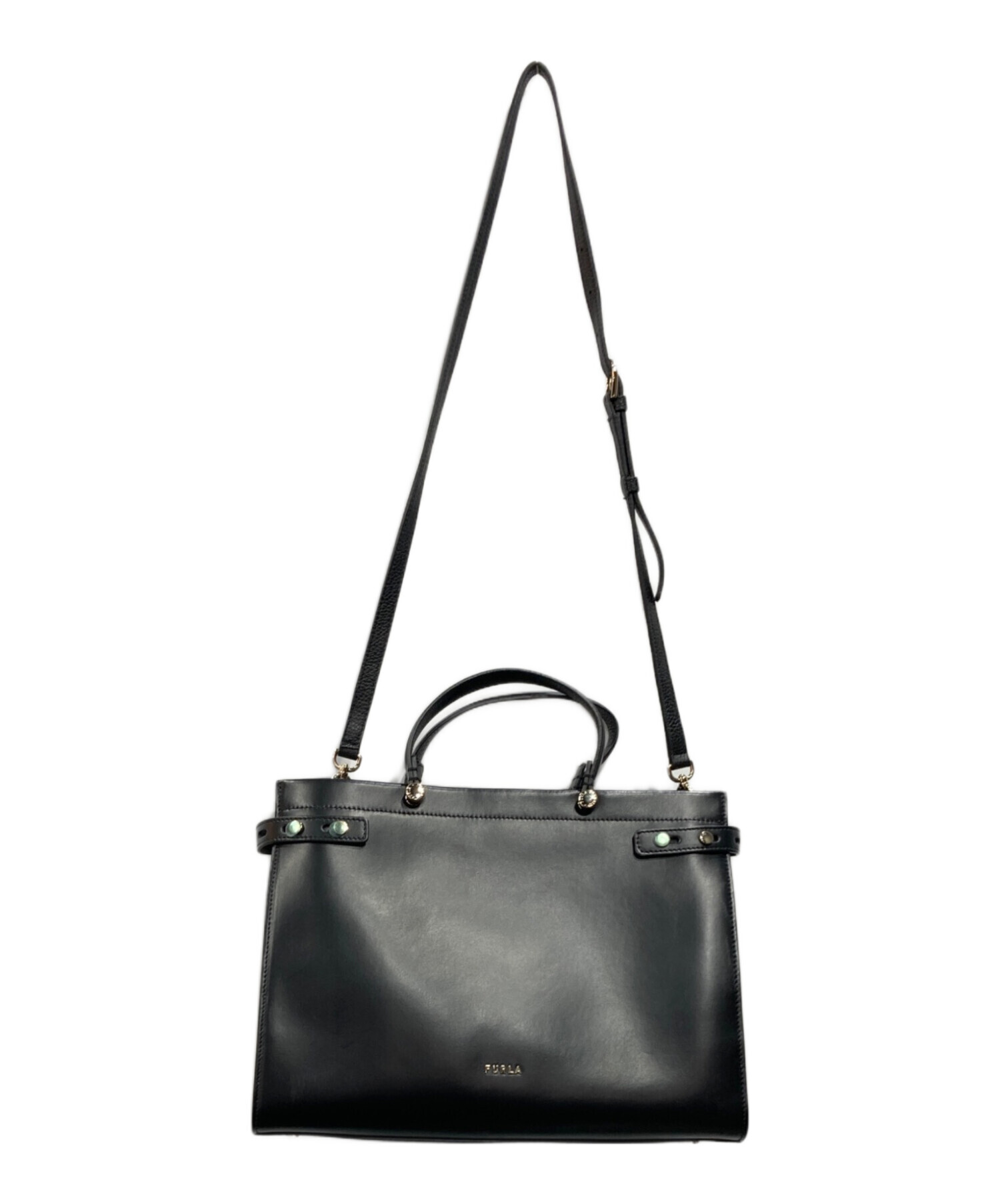 中古・古着通販】FURLA (フルラ) LADY M L TOTE ブラック｜ブランド 