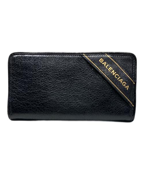 中古・古着通販】BALENCIAGA (バレンシアガ) 長財布 ブラック