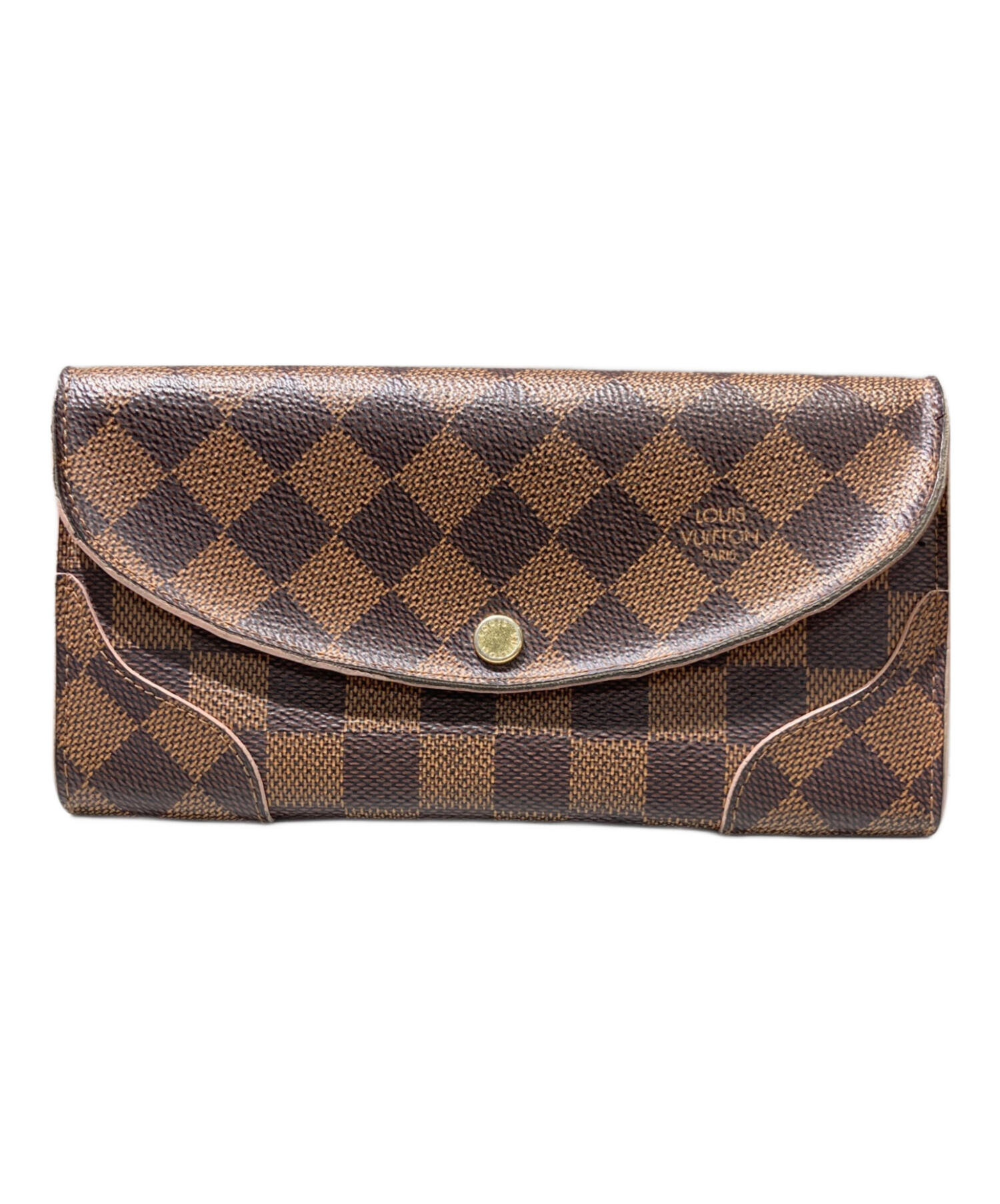 LOUIS VUITTON 長財布 ダークブラウン 中古・古着通販】LOUIS VUITTON (ルイ ヴィトン) 長財布 ブラウン