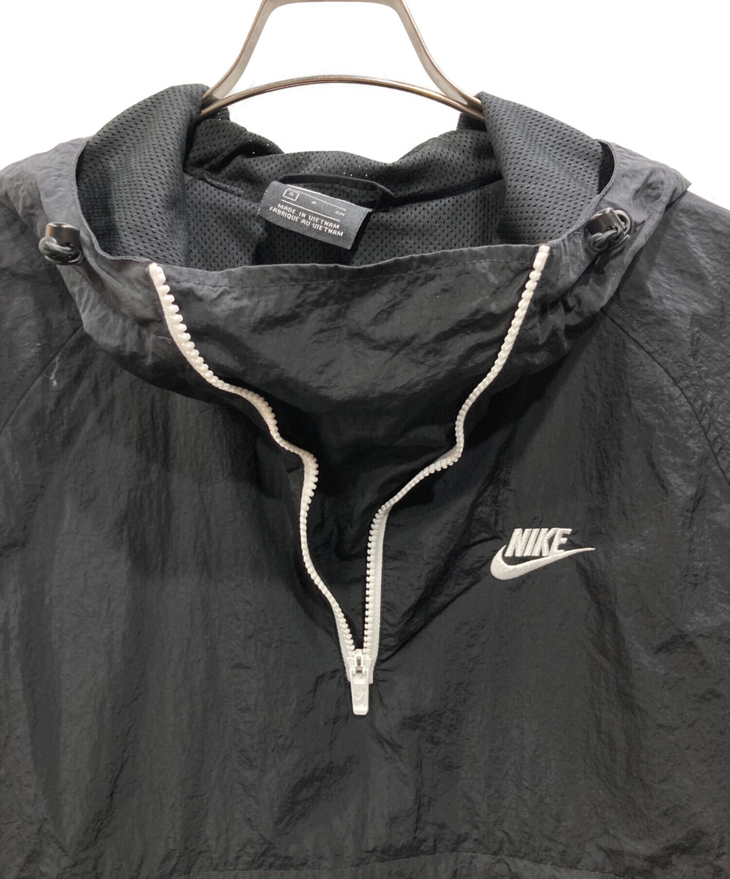 中古・古着通販】NIKE (ナイキ) アノラックパーカー ブラック サイズ:S