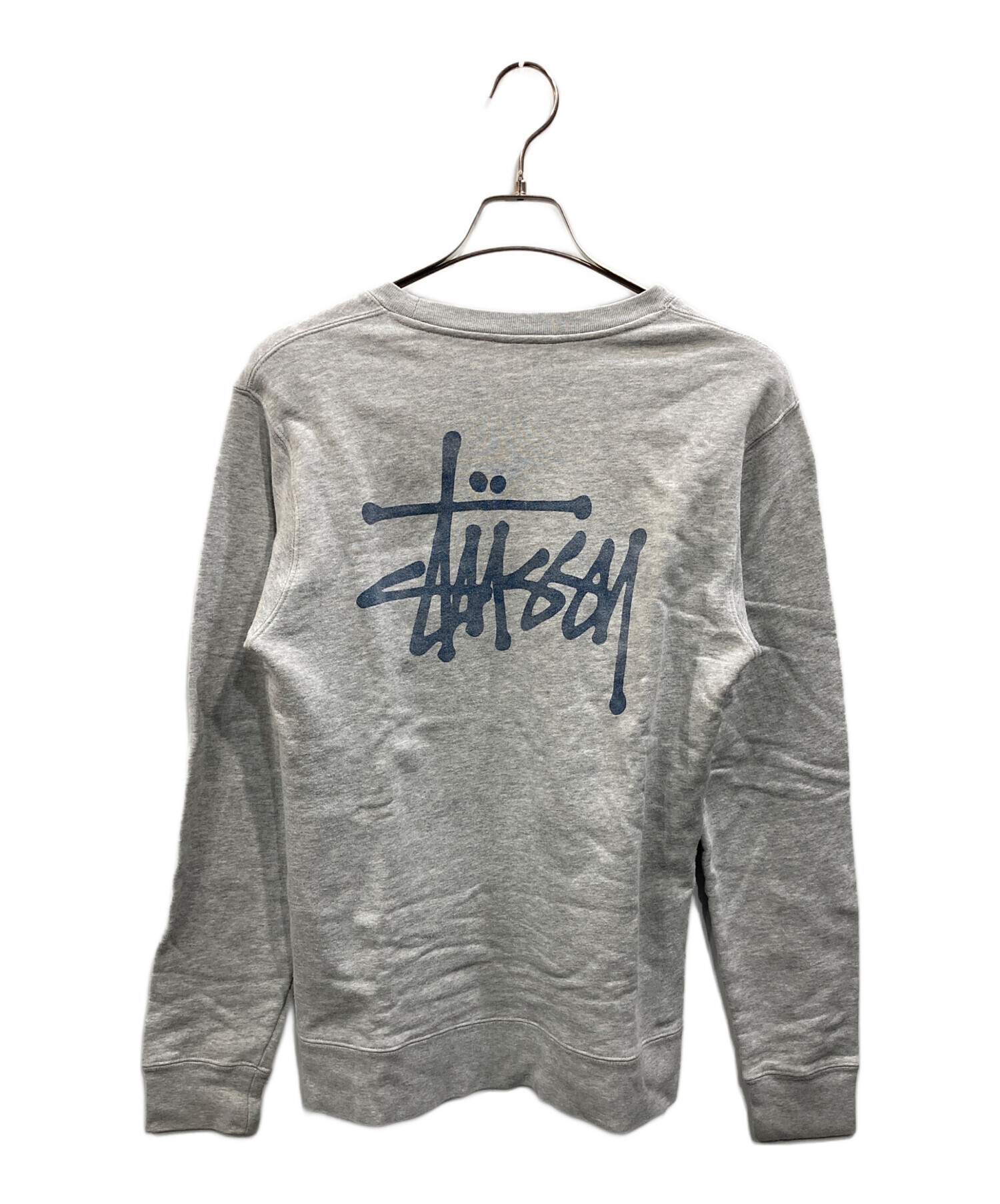 中古・古着通販】stussy (ステューシー) ロゴプリントクルーネック 