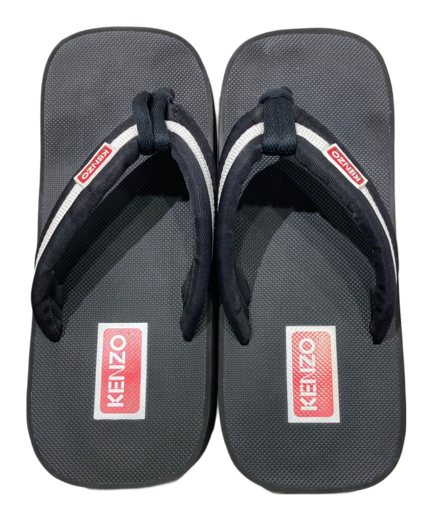 中古・古着通販】KENZO (ケンゾー) トングサンダル ブラック サイズ:25