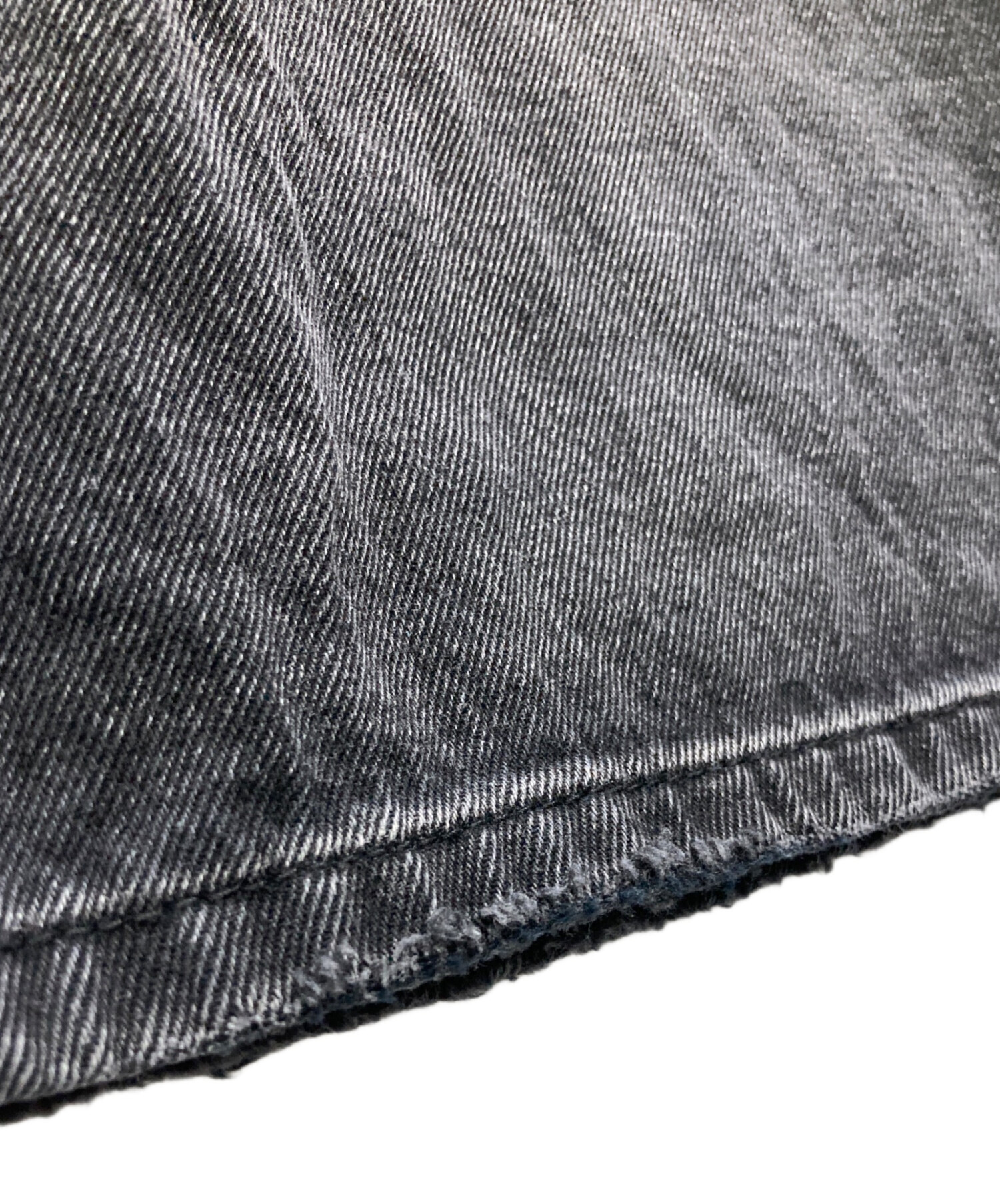 中古・古着通販】EVISU (エヴィス) 刺し子猫大黒デニムパンツ グレー