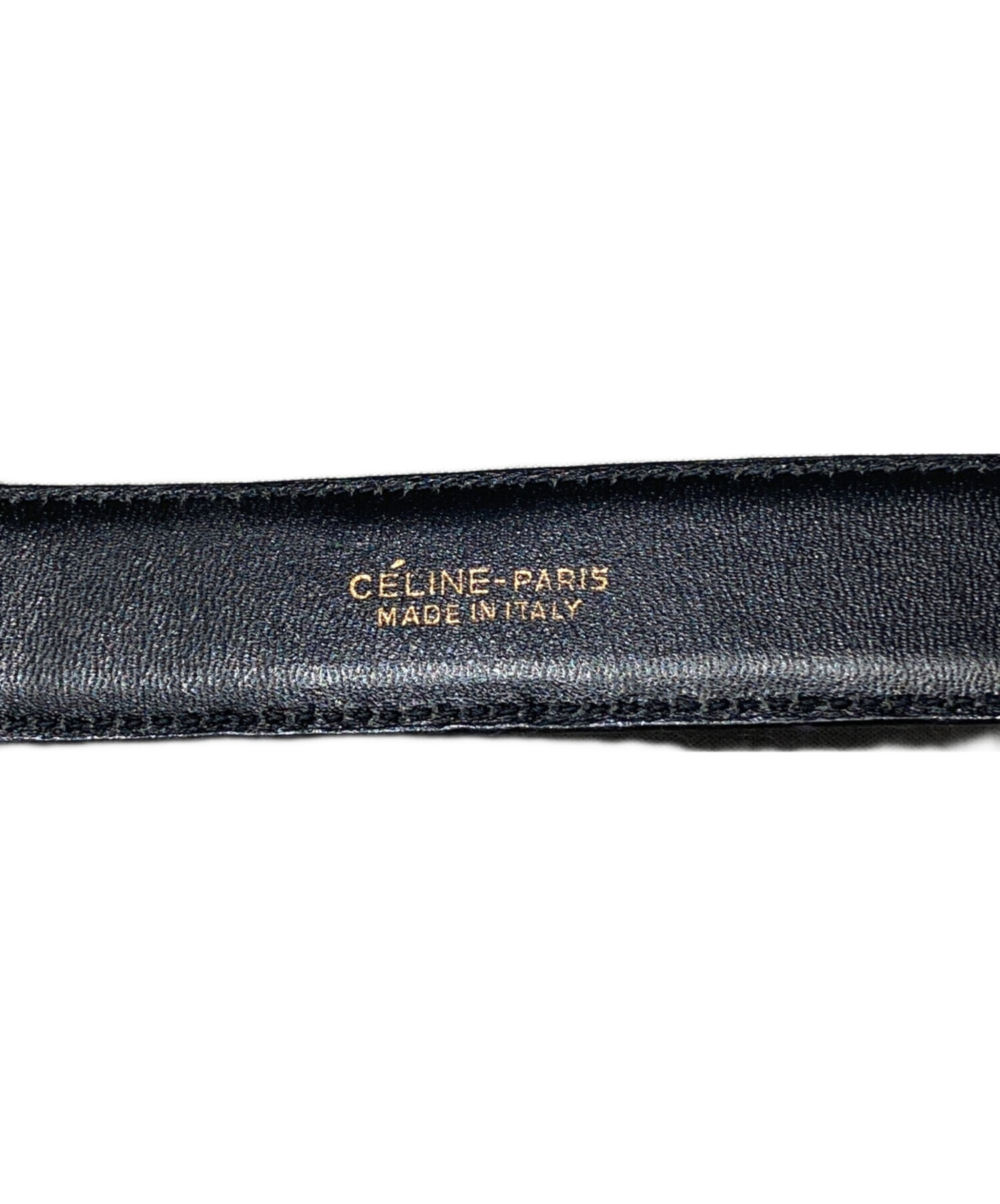 中古・古着通販】CELINE (セリーヌ) 馬車金具バックルベルト ブラック 