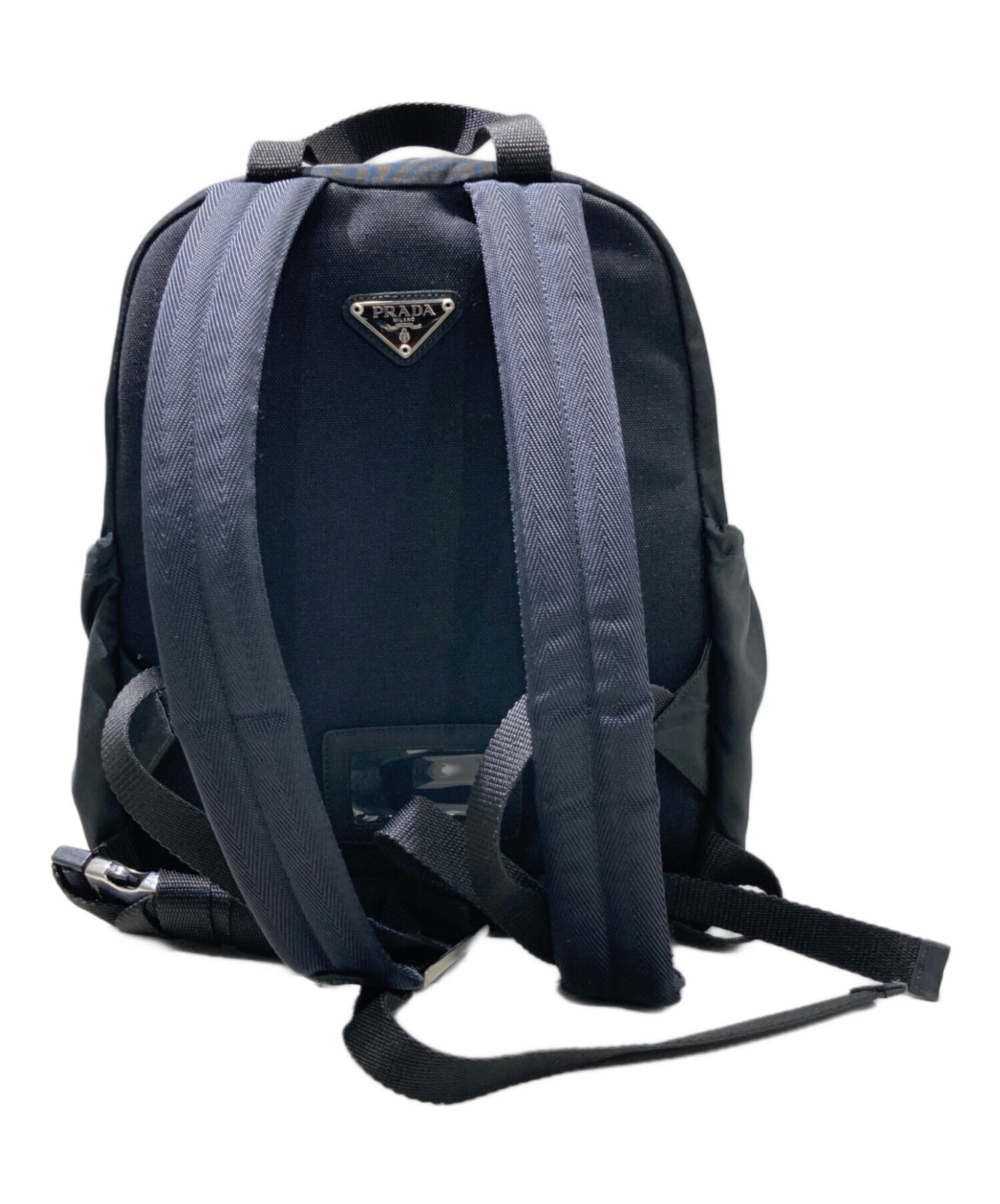 未使用PRADA ブラックナイロンリュック 中古・古着通販】PRADA (プラダ) ナイロンリュック ブラック｜ブランド