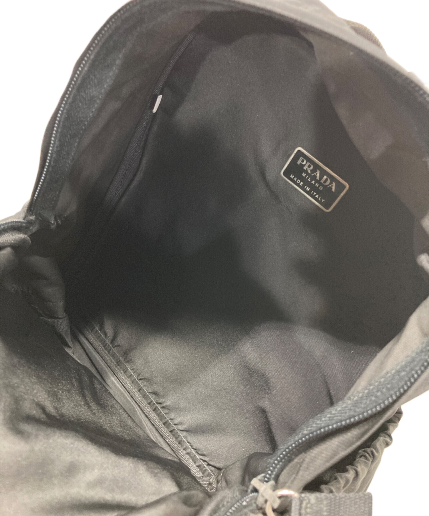中古・古着通販】PRADA (プラダ) ナイロンリュック ブラック｜ブランド