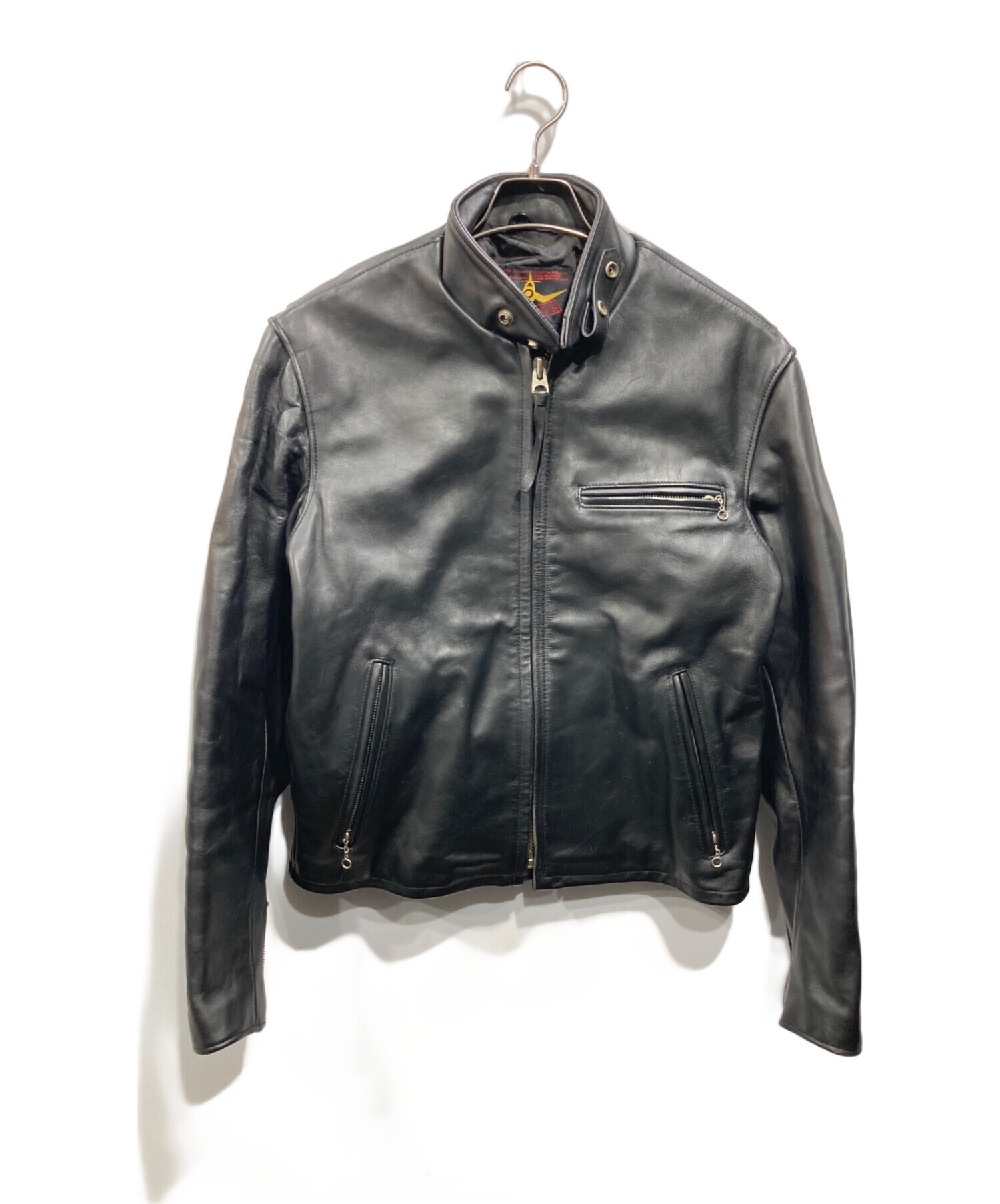 ☆BーMcCOY‘Sビーマッコイシングルレザーライダース36TALON 90s 中古・古着通販】B-McCOY'S (ビーマッコイズ) シングルライダース