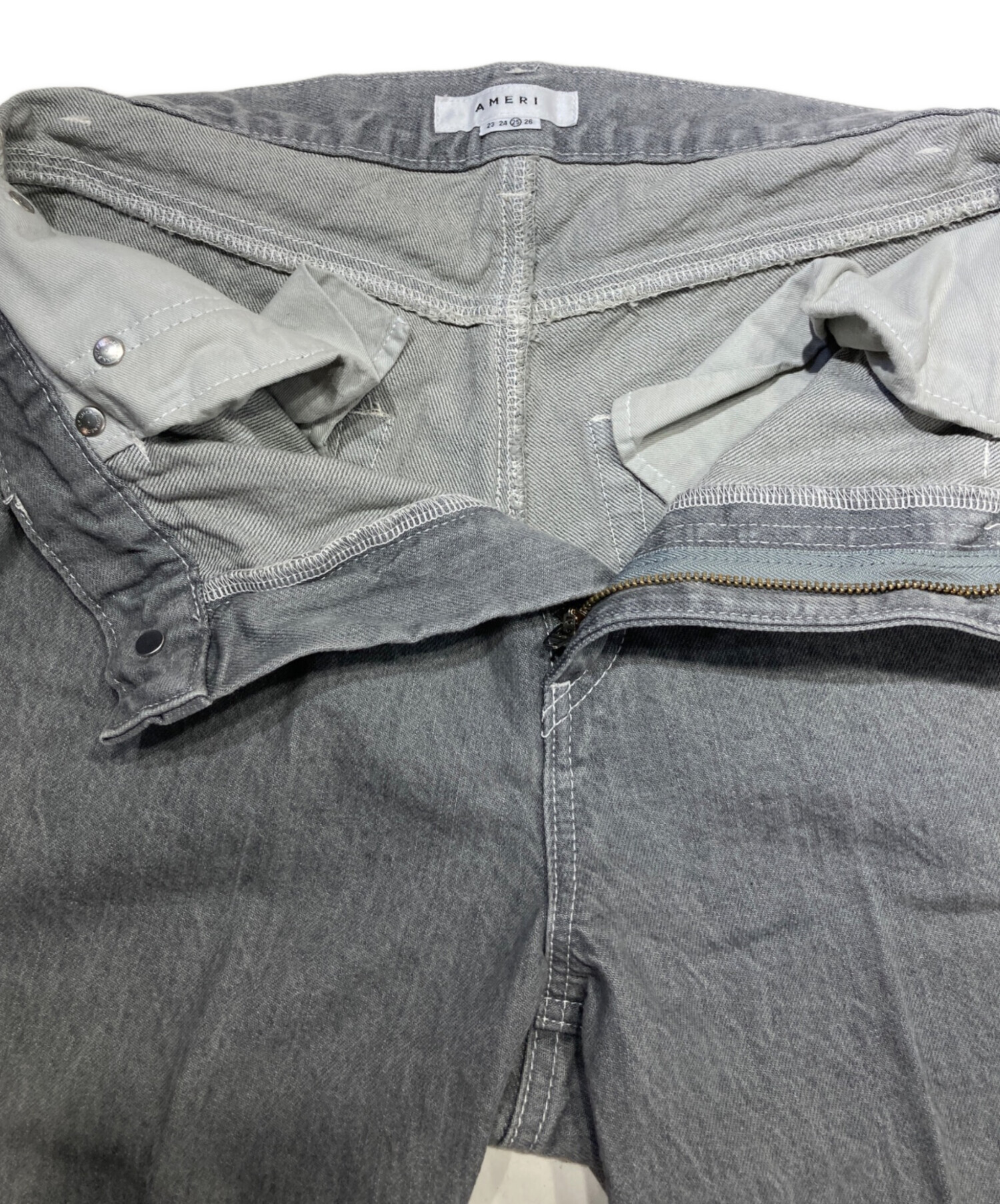 中古・古着通販】AMERI (アメリ) デニムパンツ グレー サイズ:SIZE 25