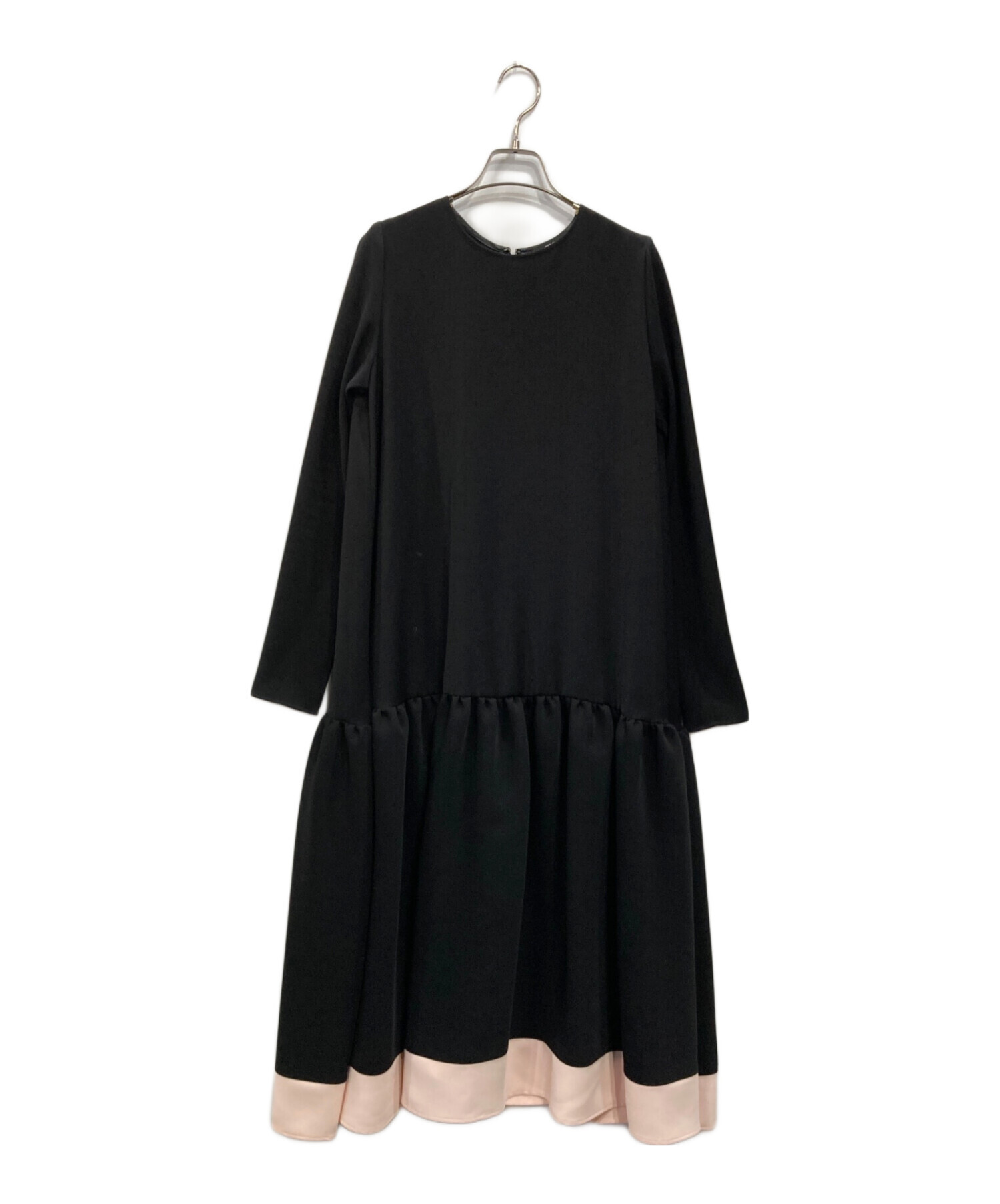 YOKO CHAN ヨーコチャン　黒 長袖チュニック　ブラウス　40サイズ 中古・古着通販】YOKO CHAN (ヨーコチャン) ロングスリーブヘムフレ