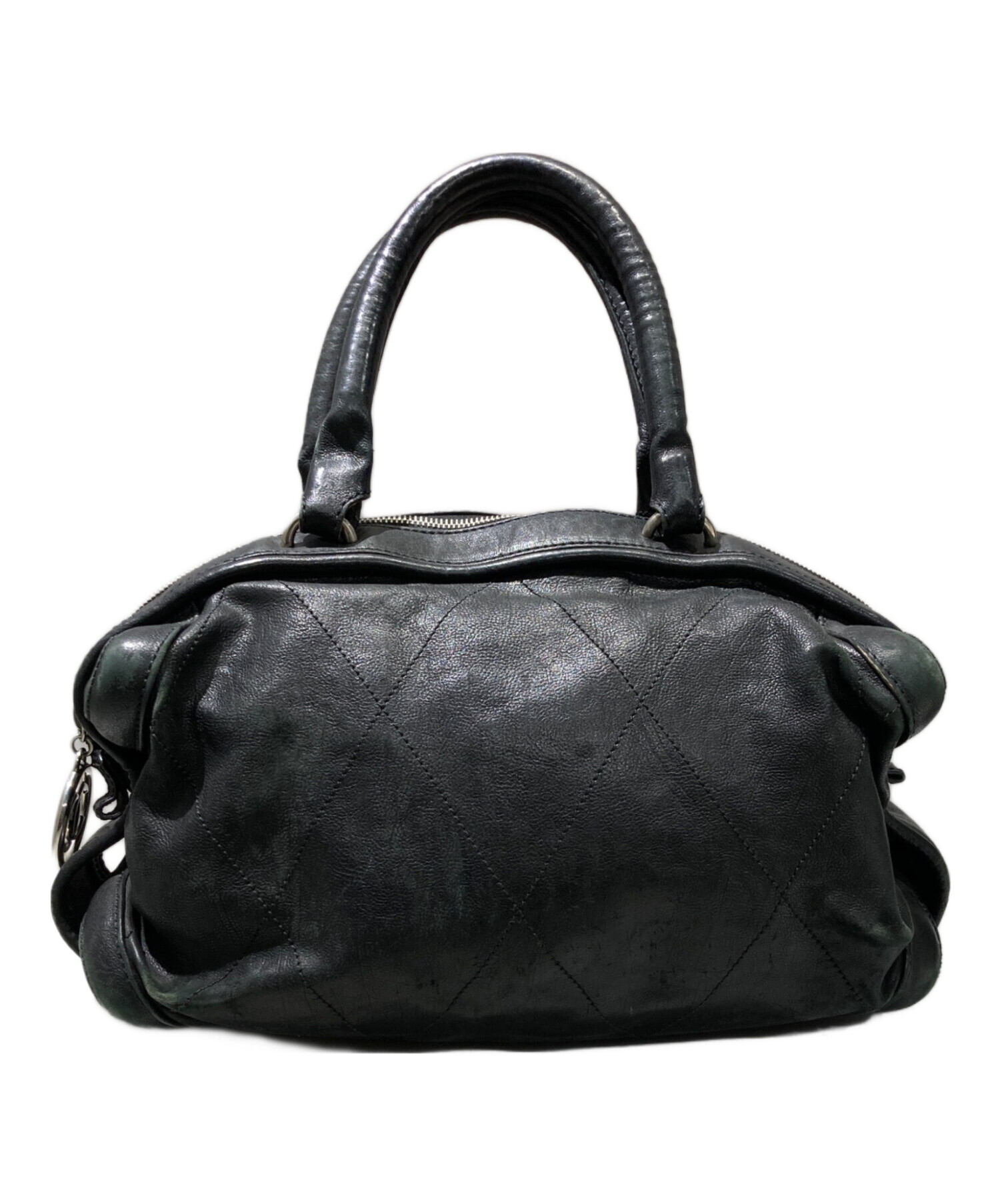 CHANEL ヴィンテージミニボストンバッグ 中古・古着通販】CHANEL (シャネル) ワイルドステッチミニボストン