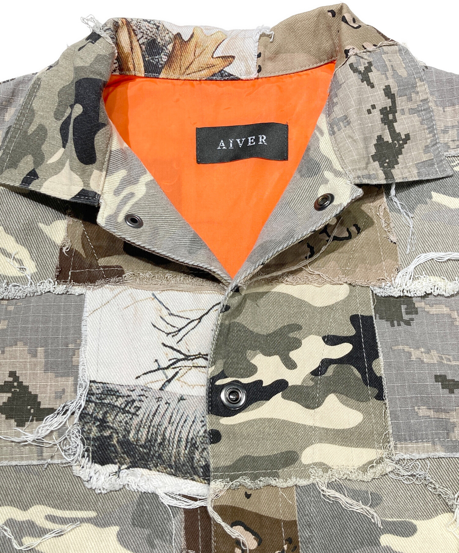 中古・古着通販】AIVER (アイバー) カモボロコーチジャケット ベージュ