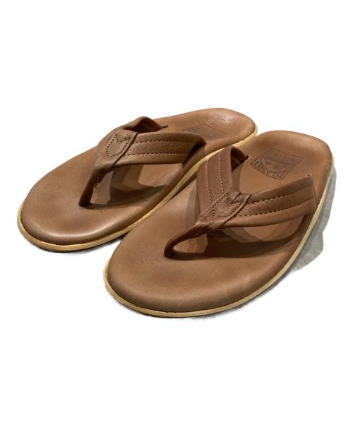 美品  SLIPPER レザーサンダル ブラウン 27cm 中古・古着通販】ISLAND SLIPPER (アイランドスリッパ) レザーサンダル
