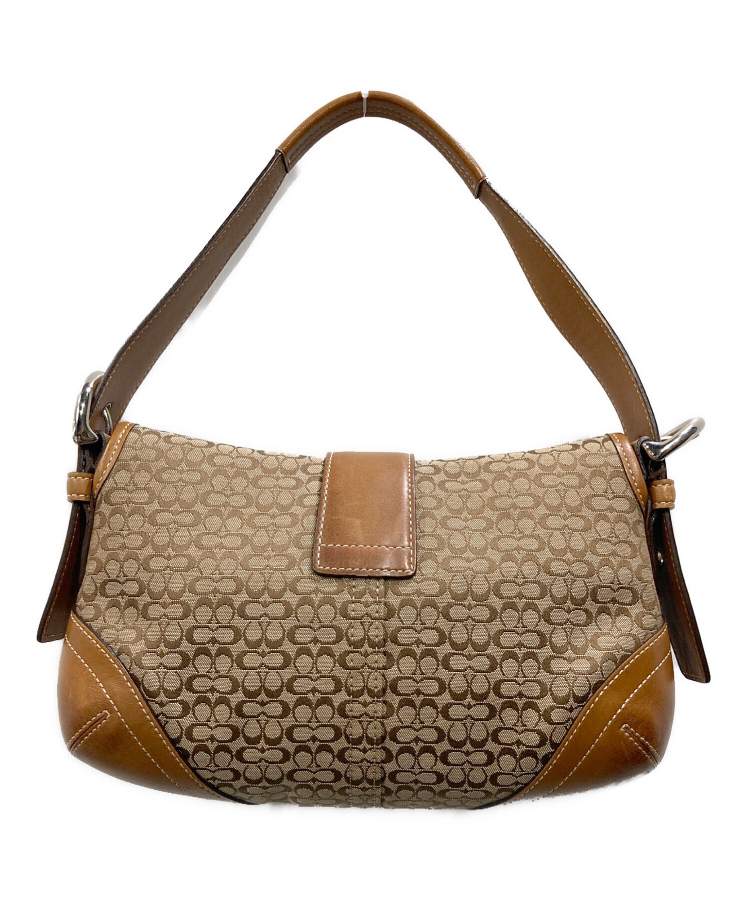 中古・古着通販】COACH (コーチ) ハンドバッグ ブラウン｜ブランド 