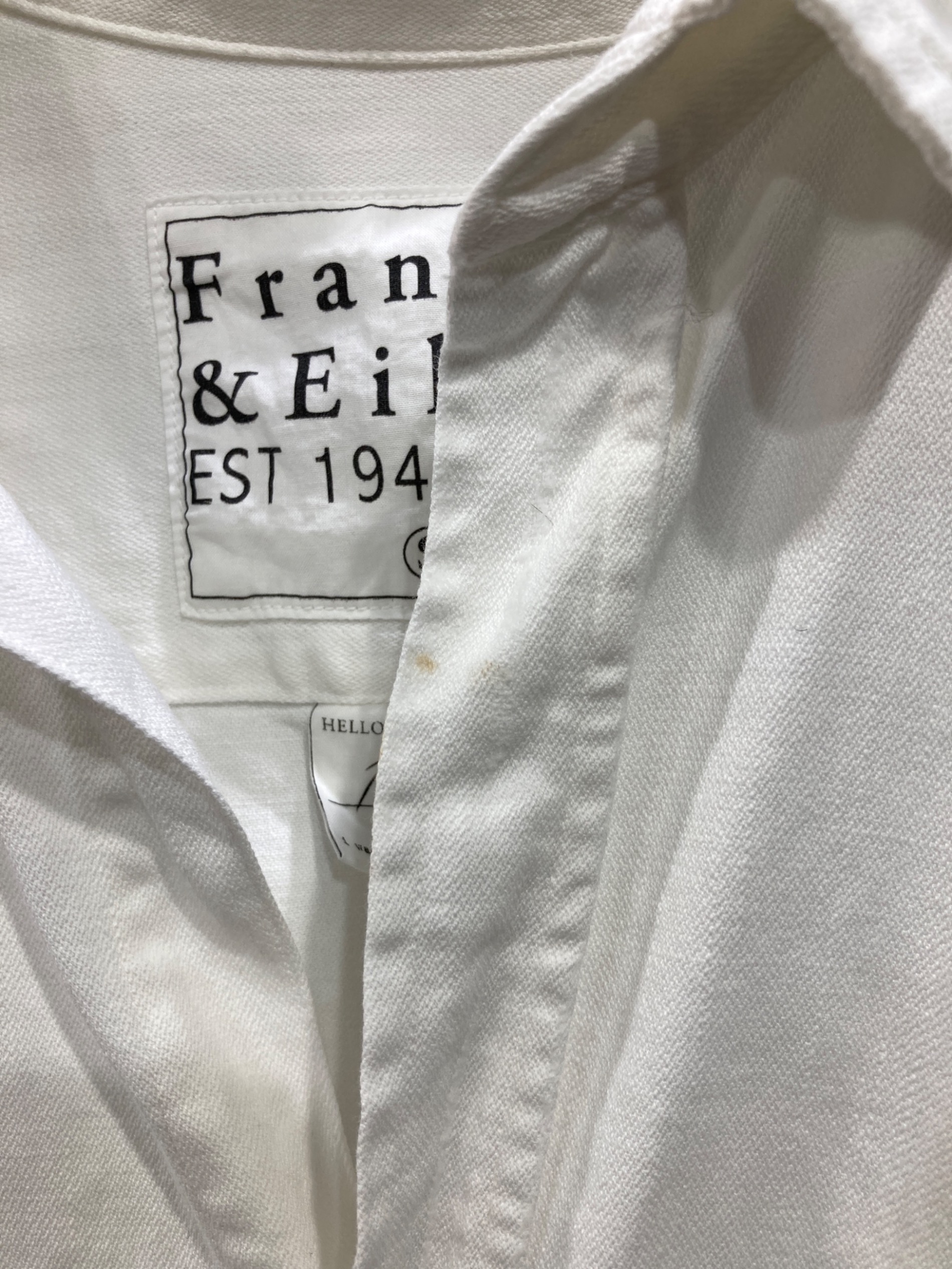 中古・古着通販】Frank&Eileen (フランクアンドアイリーン) 長袖シャツ 