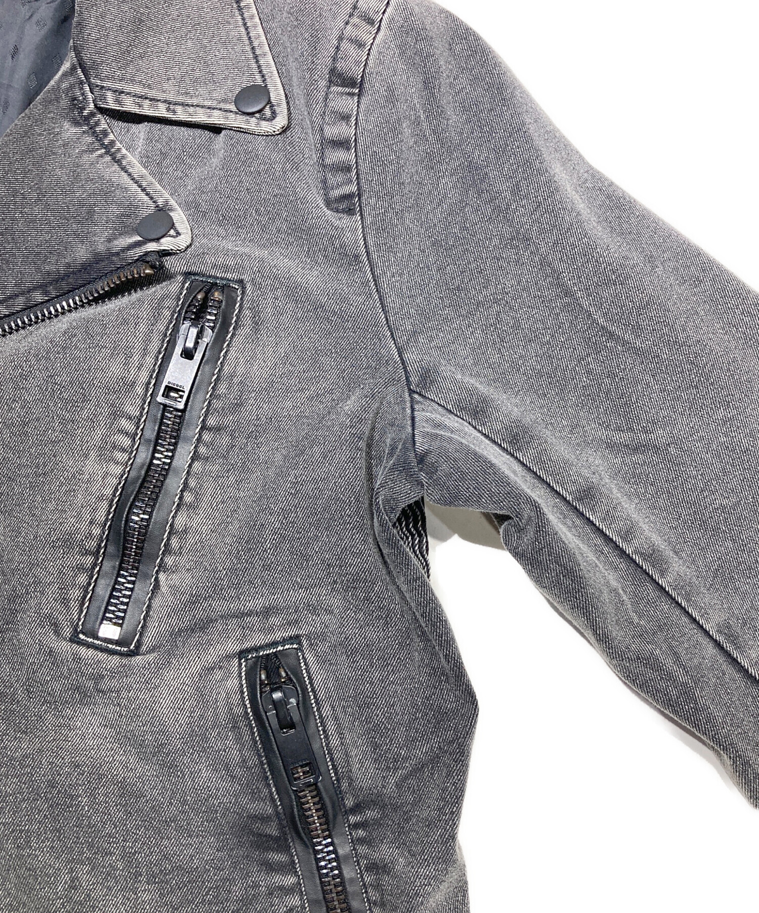 中古・古着通販】DIESEL (ディーゼル) デニム ダブルライダース