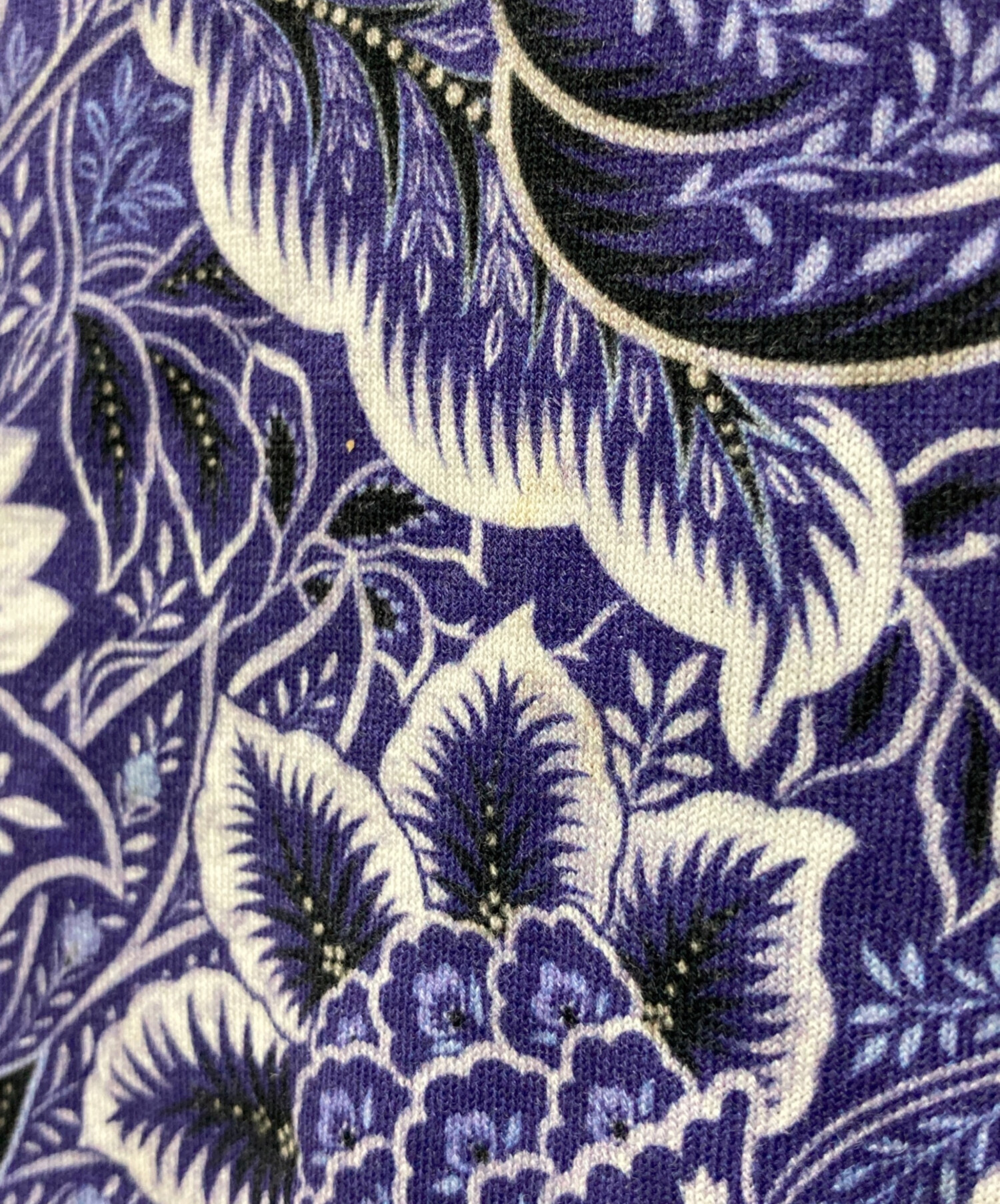 ETRO エトロ ペイズリー柄ワンピース ブラック×パープル 黒×紫 中古・古着通販】ETRO (エトロ) ペイズリーフラワーTシャツ パープル