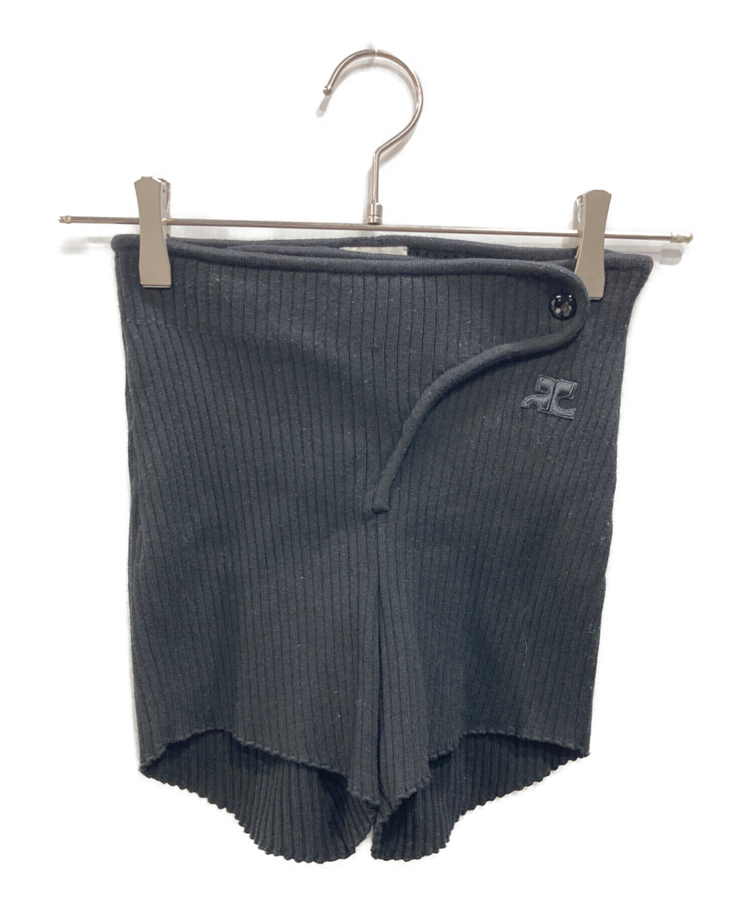 中古・古着通販】courreges (クレージュ) リブニットミニショーツ