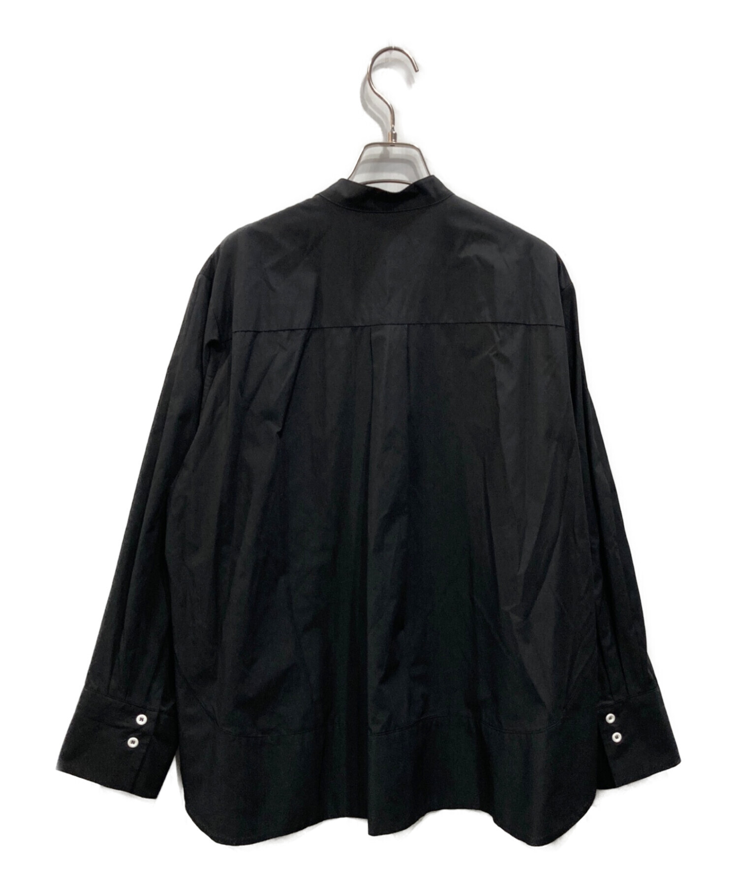 中古・古着通販】machatt (マチャット) ラウンドへムシャツ ブラック