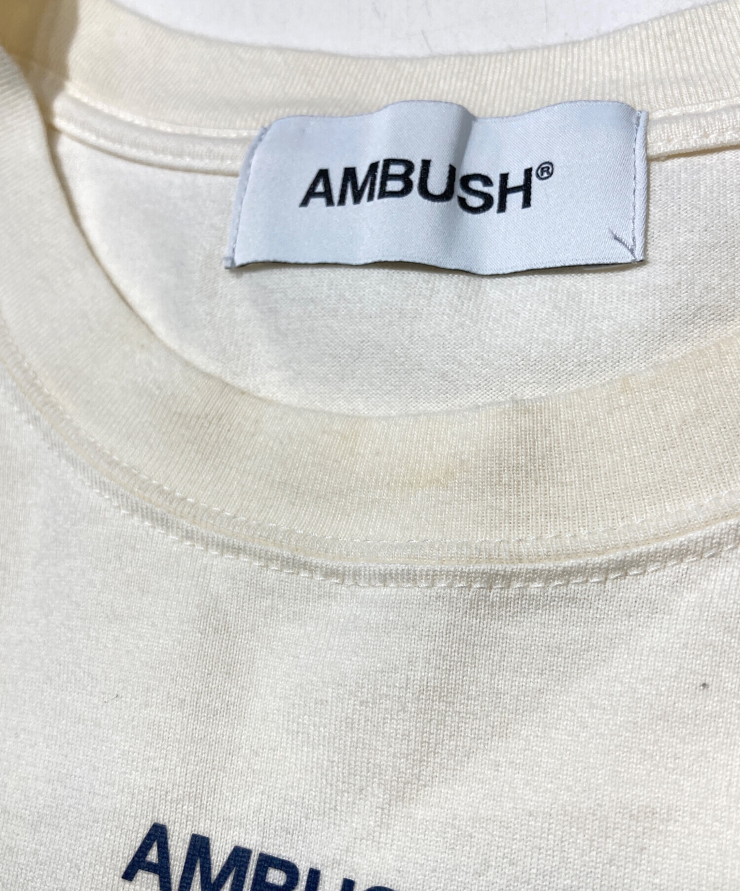 中古・古着通販】AMBUSH (アンブッシュ) ロゴプリントTシャツ