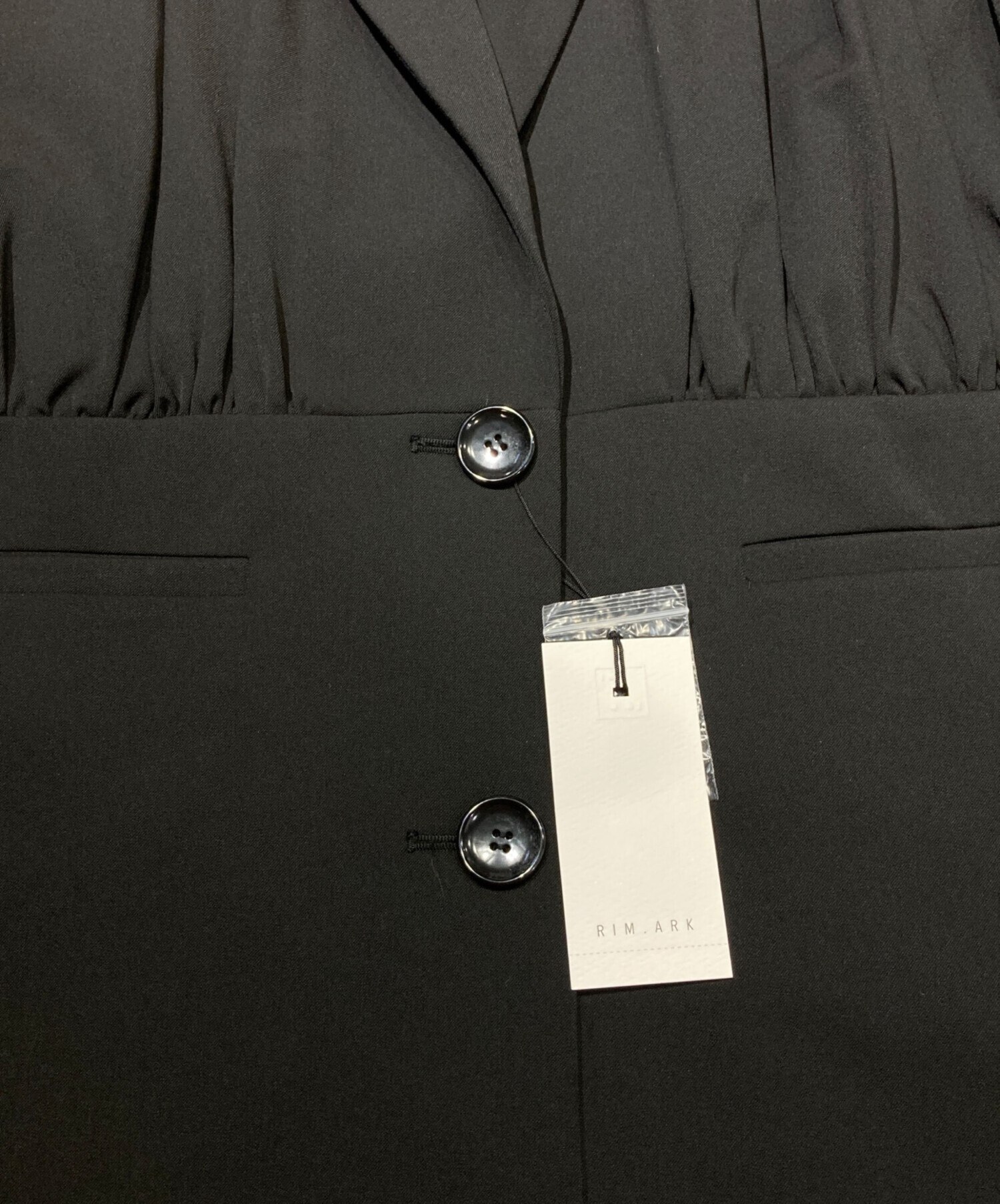 中古・古着通販】RIM.ARK (リムアーク) GATHER JK ブラック サイズ