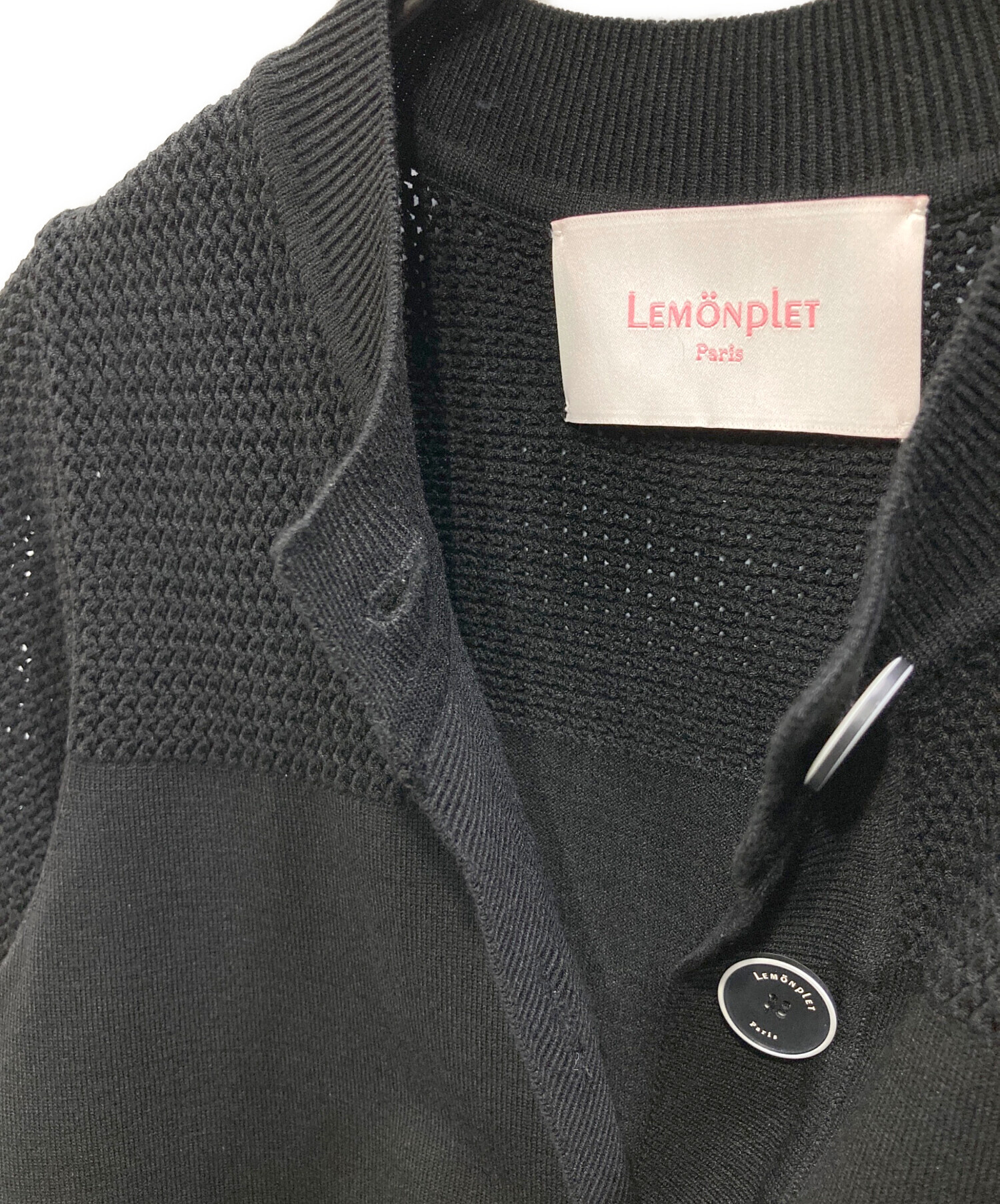 中古・古着通販】Lemonplet (レモンプレット) DUE KNITTED CARDIGAN