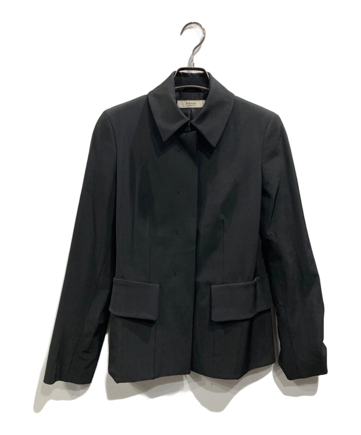 中古・古着通販】PRADA (プラダ) オールド比翼ジャケット ブラック