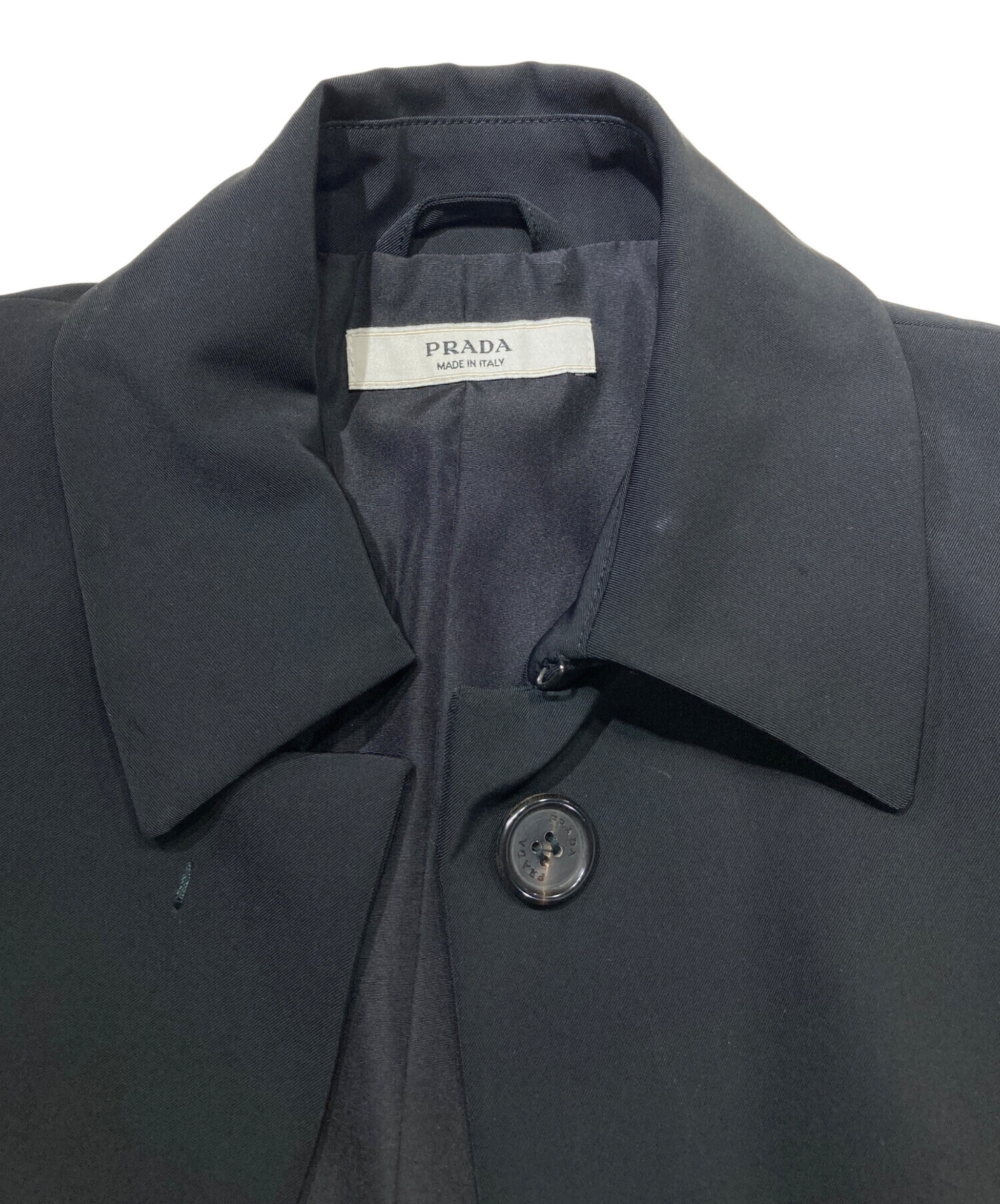 中古・古着通販】PRADA (プラダ) オールド比翼ジャケット ブラック