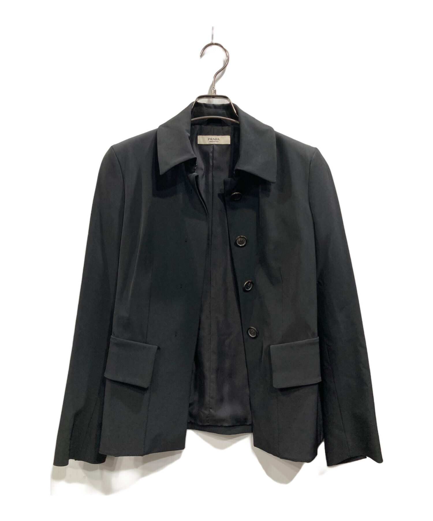 中古・古着通販】PRADA (プラダ) オールド比翼ジャケット ブラック