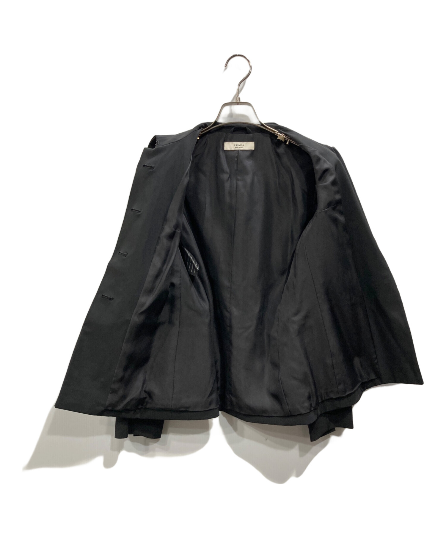 中古・古着通販】PRADA (プラダ) オールド比翼ジャケット ブラック