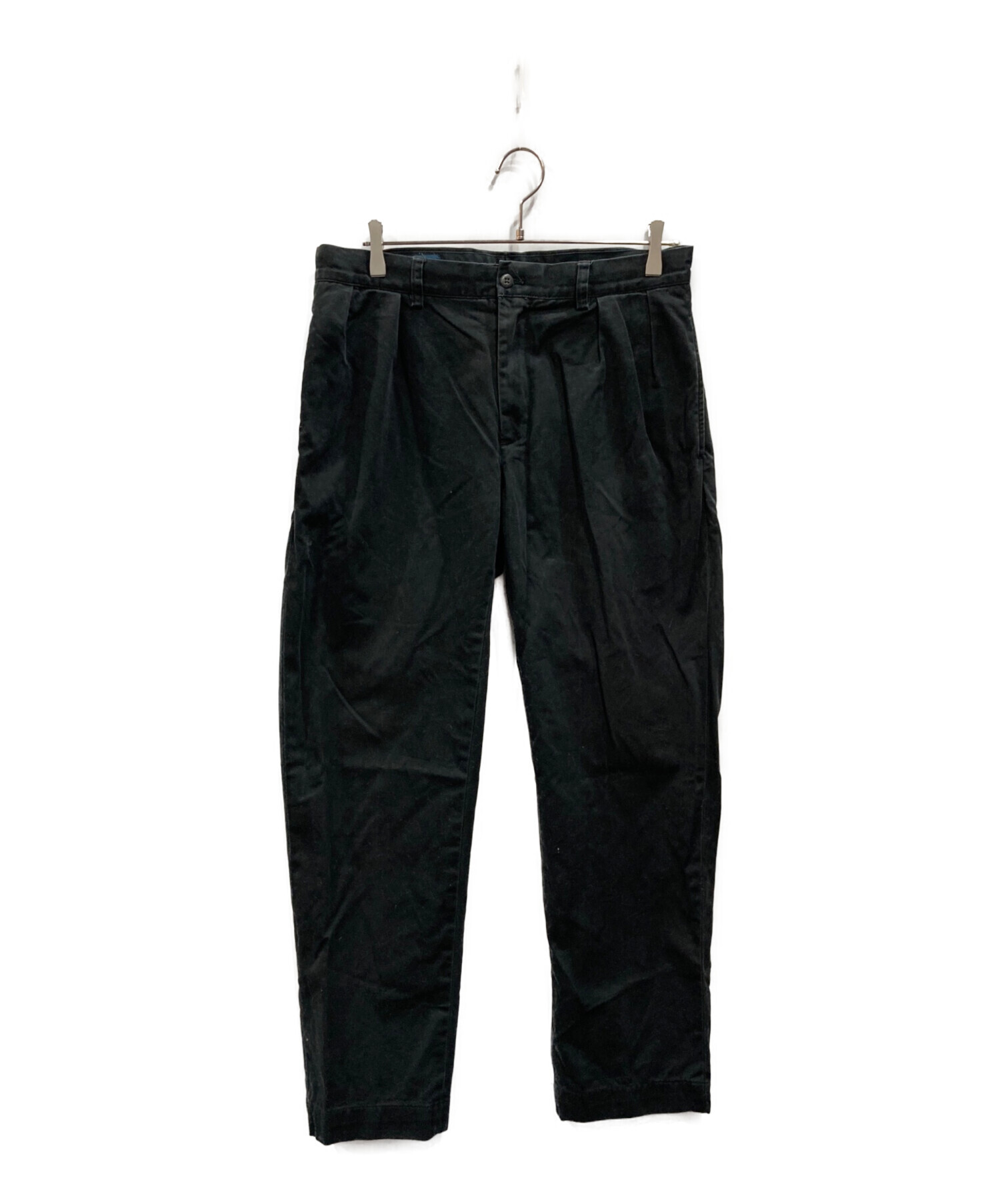 【ラルフローレン】名作2タック『ETHAN』ブラックW32 L30 中古・古着通販】POLO RALPH LAUREN (ポロ・ラルフローレン) ETHAN