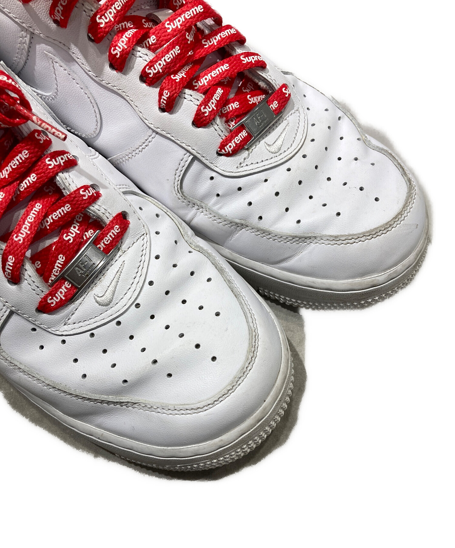 Supreme シュプリーム スニーカー 28cm 白 【古着】【中古】【送料無料】 中古・古着通販】NIKE (ナイキ) Supreme (シュプリーム) Air Force 1