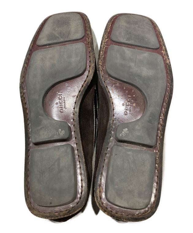 中古・古着通販】GUCCI (グッチ) ドライビングシューズ ブラウン