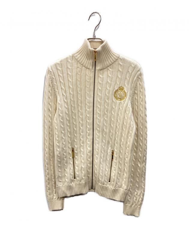 未使用タグ付　ローレンラルフローレン　コットンケーブルニット　刺繍　L 中古・古着通販】LAUREN RALPH LAUREN (ローレンラルフローレン) ロゴ