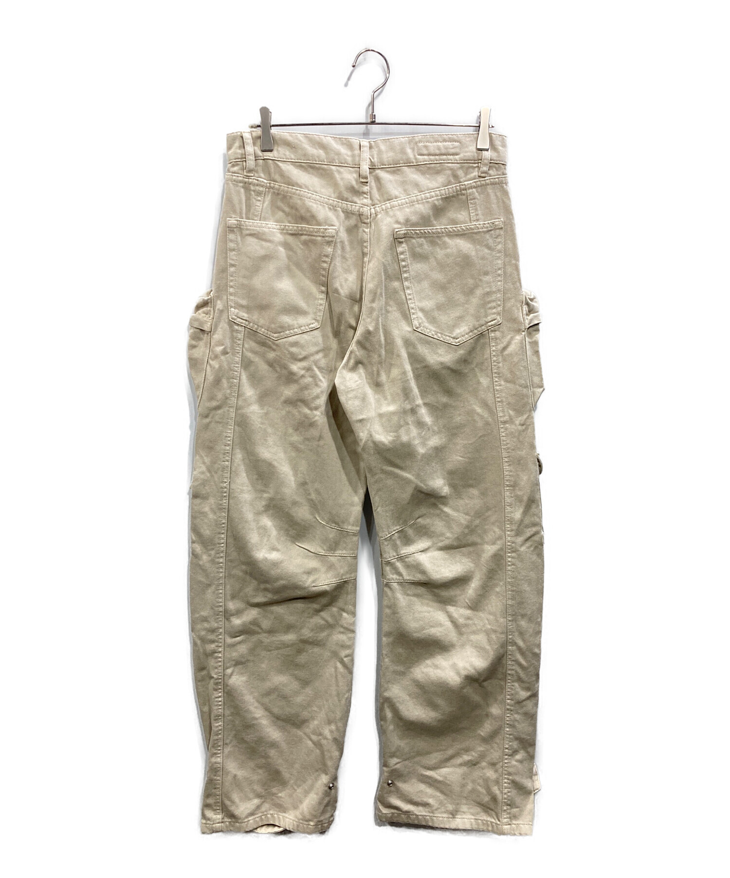 中古・古着通販】ZARA (ザラ) マルチポケットデニムカーゴ ベージュ