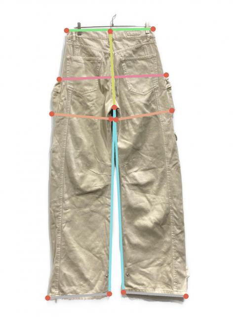 中古・古着通販】ZARA (ザラ) マルチポケットデニムカーゴ ベージュ
