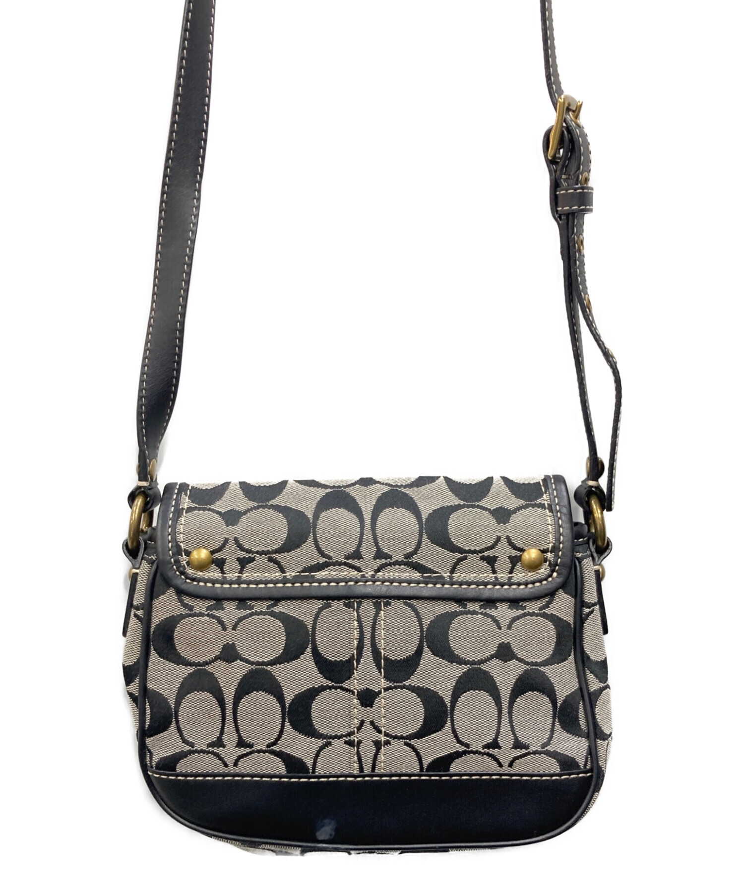 中古・古着通販】COACH (コーチ) シグネチャー ターンロックショルダー