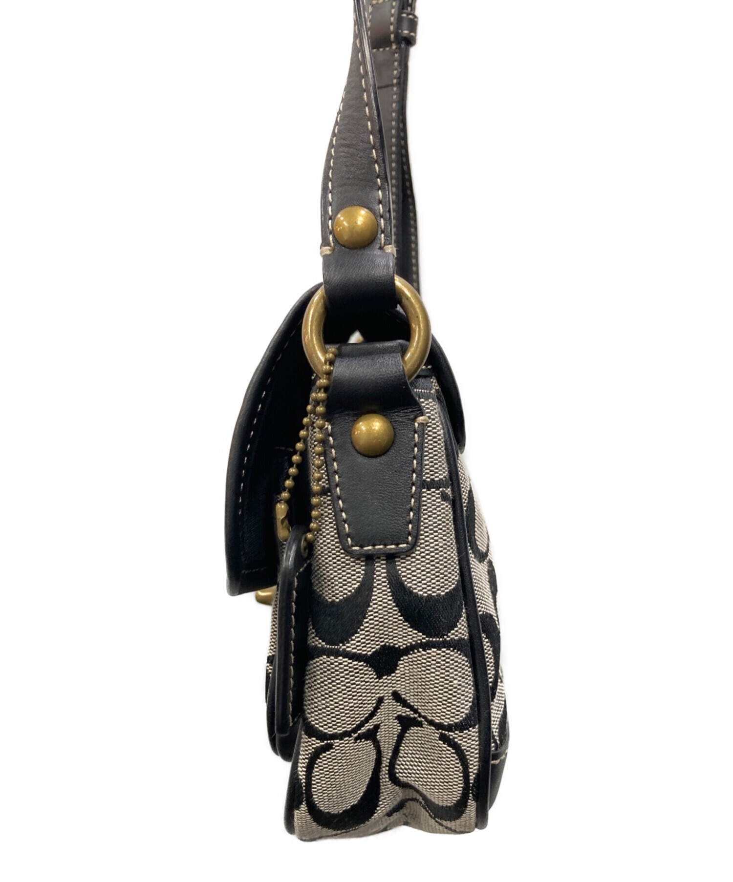 中古・古着通販】COACH (コーチ) シグネチャー ターンロックショルダー