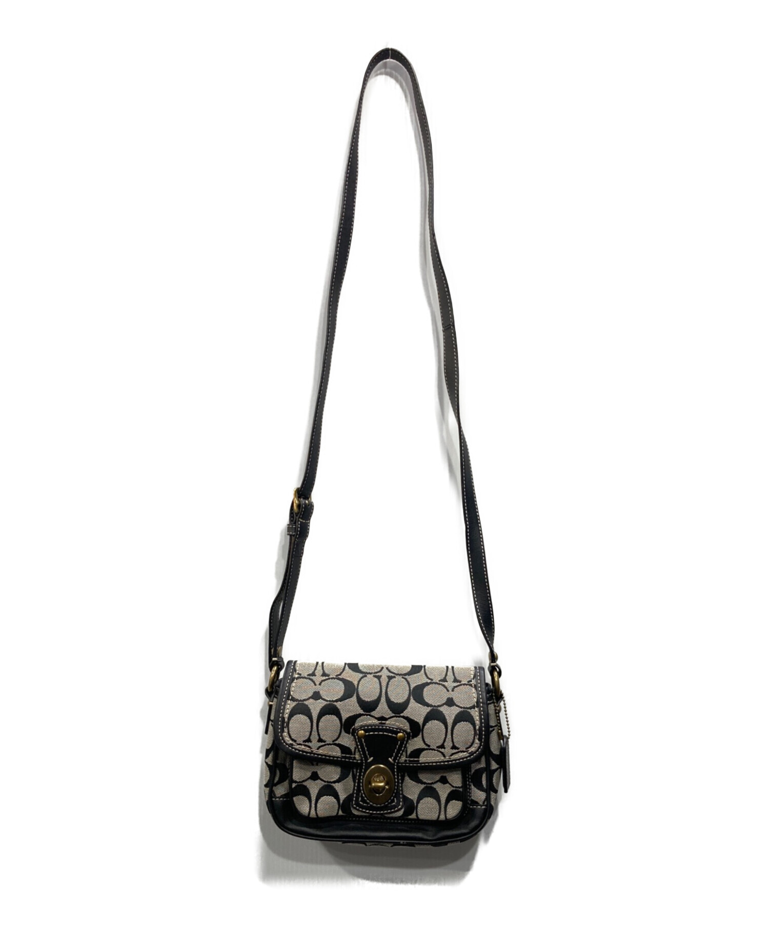中古・古着通販】COACH (コーチ) シグネチャー ターンロックショルダー