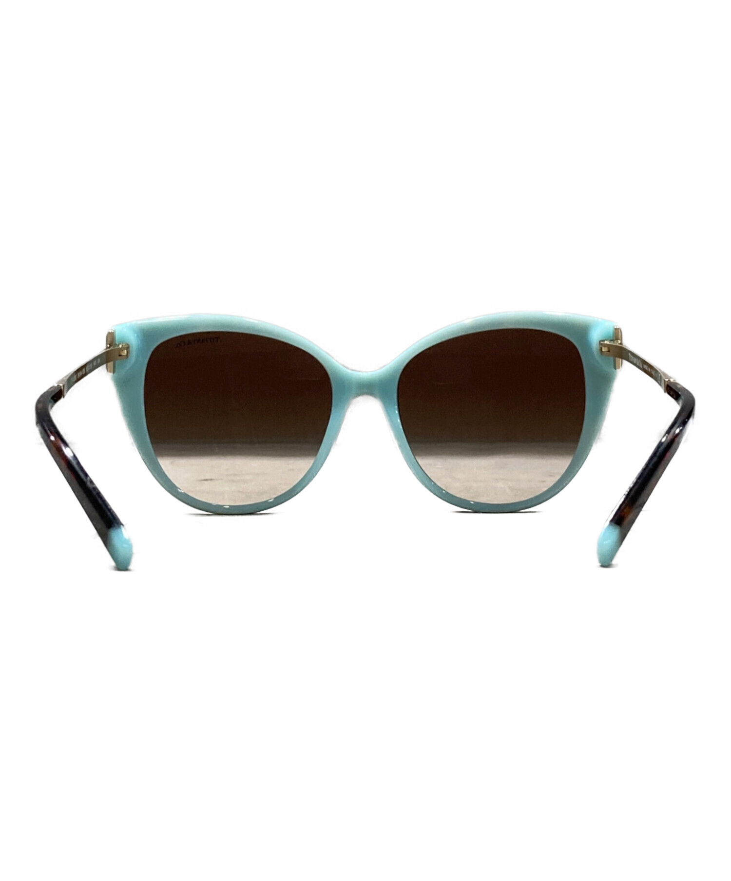 55 新品未使用 ティファニー サングラス ブルー イタリア製 中古・古着通販】Tiffany & Co. (ティファニー) キャットアイ